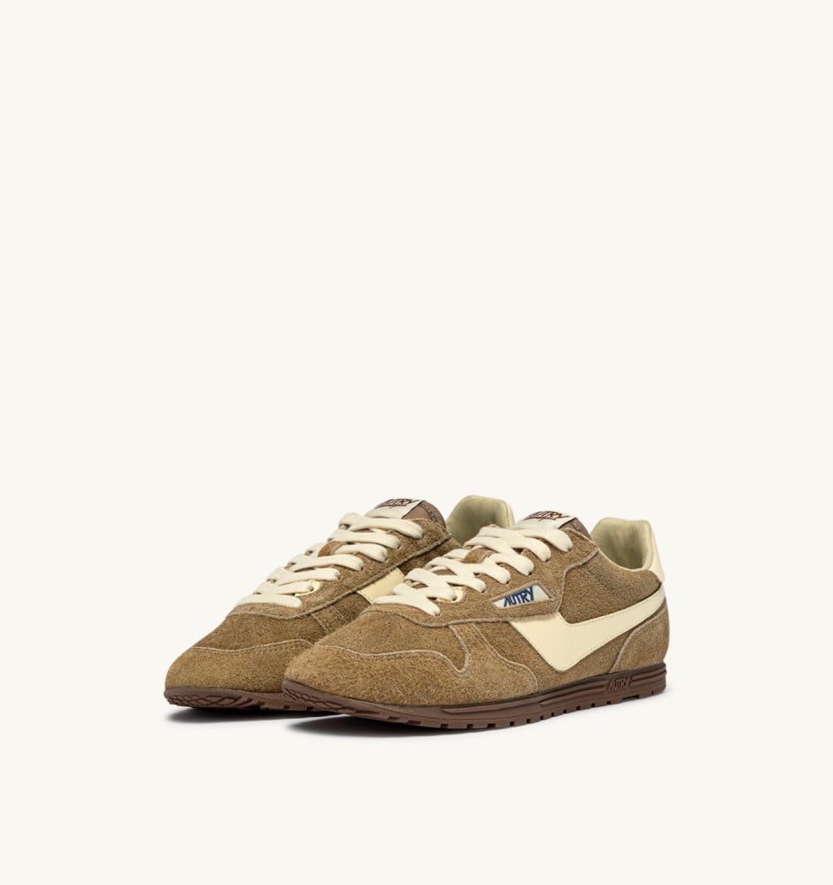 WINDSPIN IN COURO AND RUTABAGA SUEDE AND LEATHER