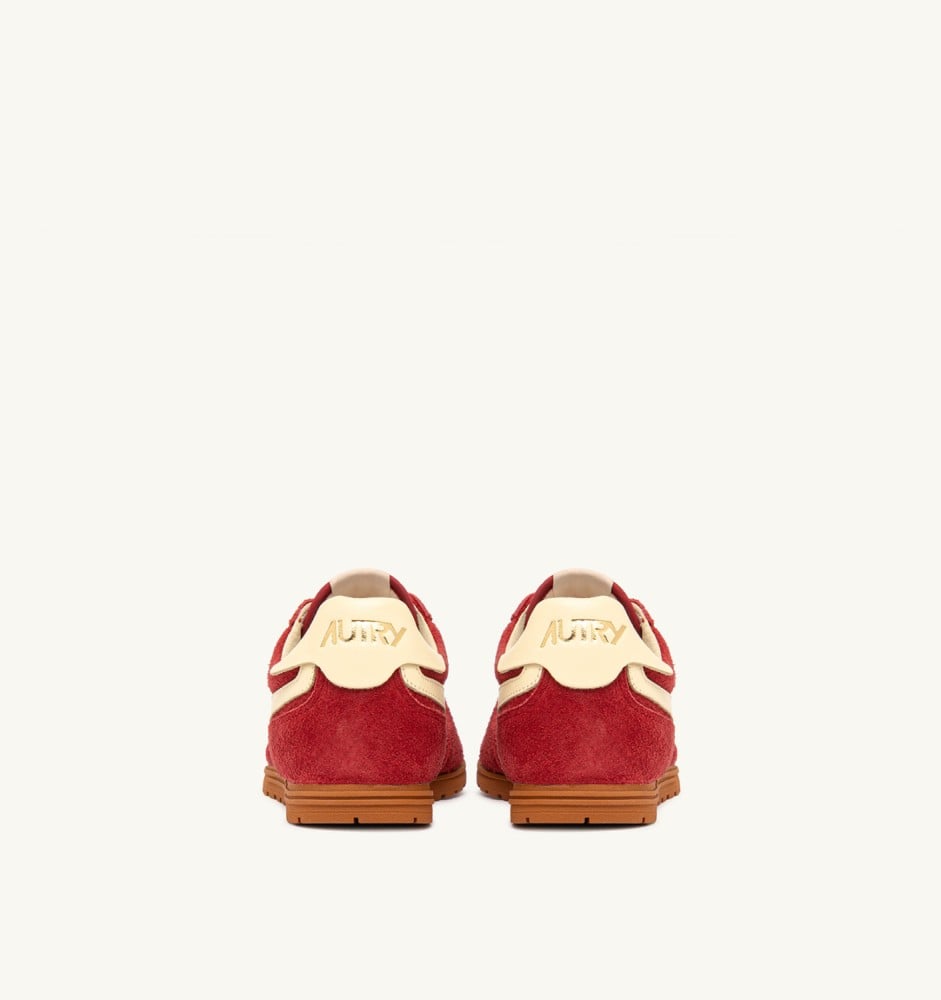 WINDSPIN IN SUEDE AND LEATHER COLOR IMPERIAL RED AND RUTABAGA