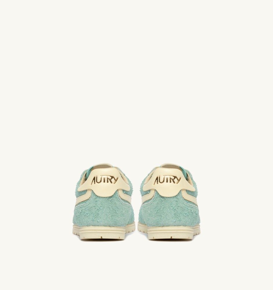 WINDSPIN IN JASMINE AND RUTABAGA SUEDE AND LEATHER