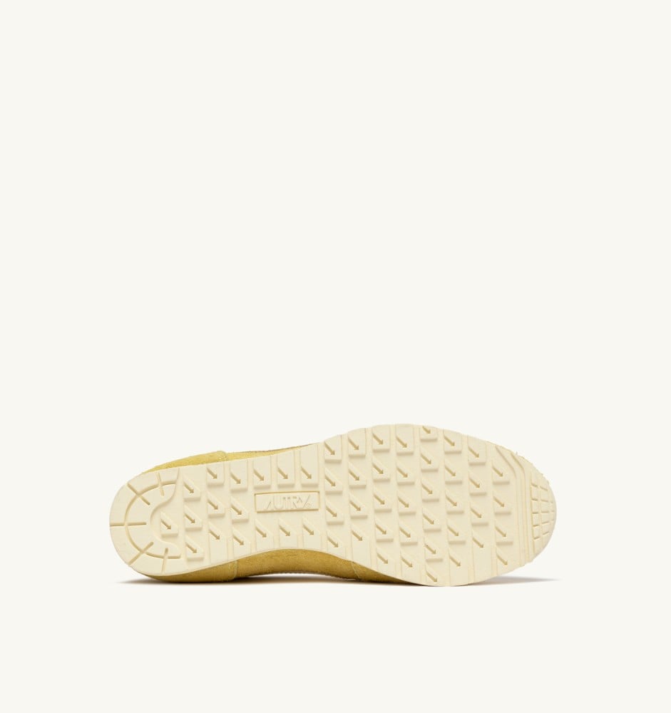 WINDSPIN IN MIMOSA AND RUTABAGA SUEDE AND LEATHER