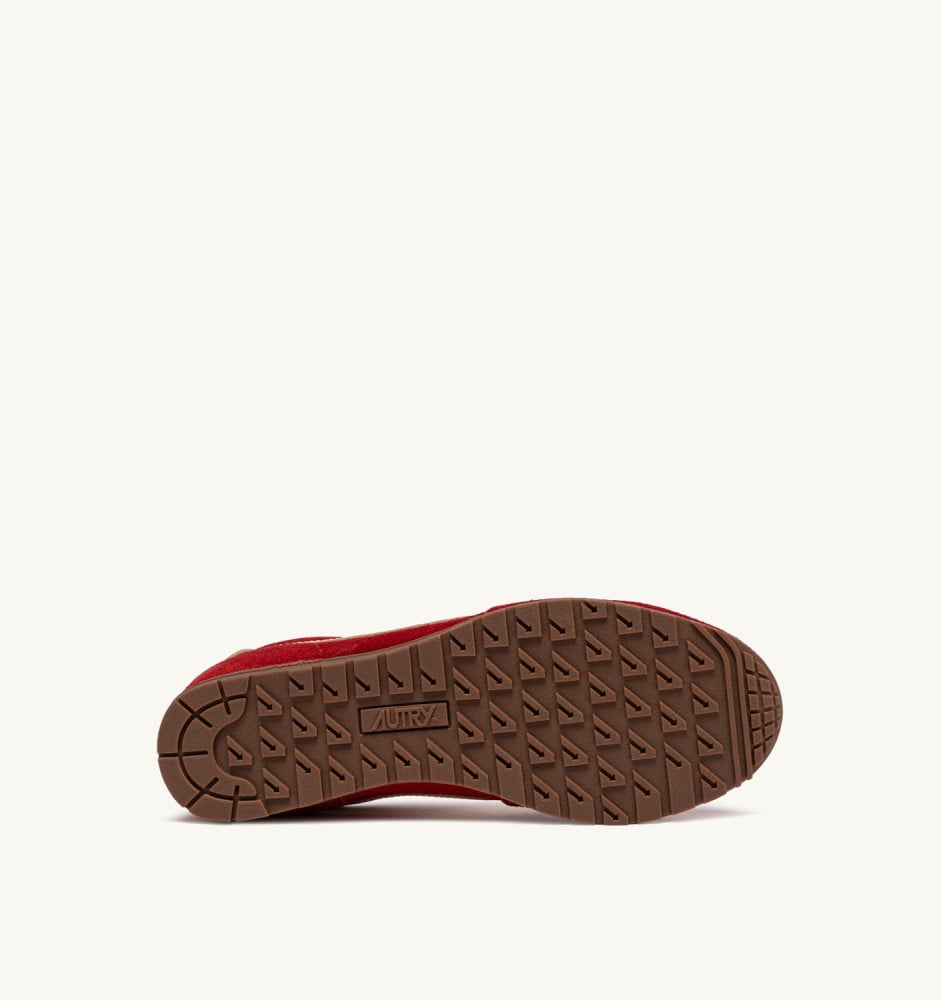 WINDSPIN IN RUBY AND RUTABAGA SUEDE AND LEATHER