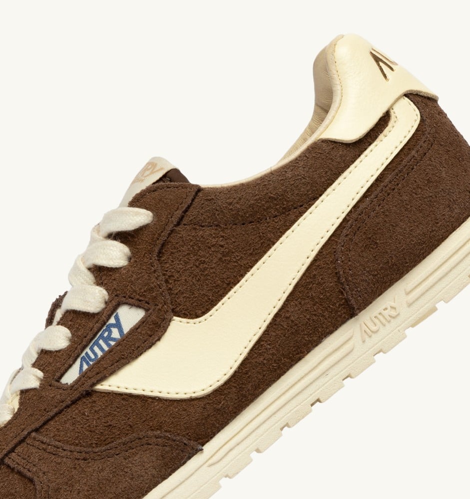 WINDSPIN IN TUNDRA AND RUTABAGA SUEDE AND LEATHER