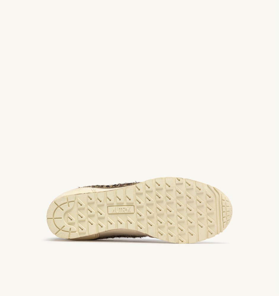 WINDSPIN SUPER VINTAGE IN MARSHMALLOW AND LEOPARD LEATHER
