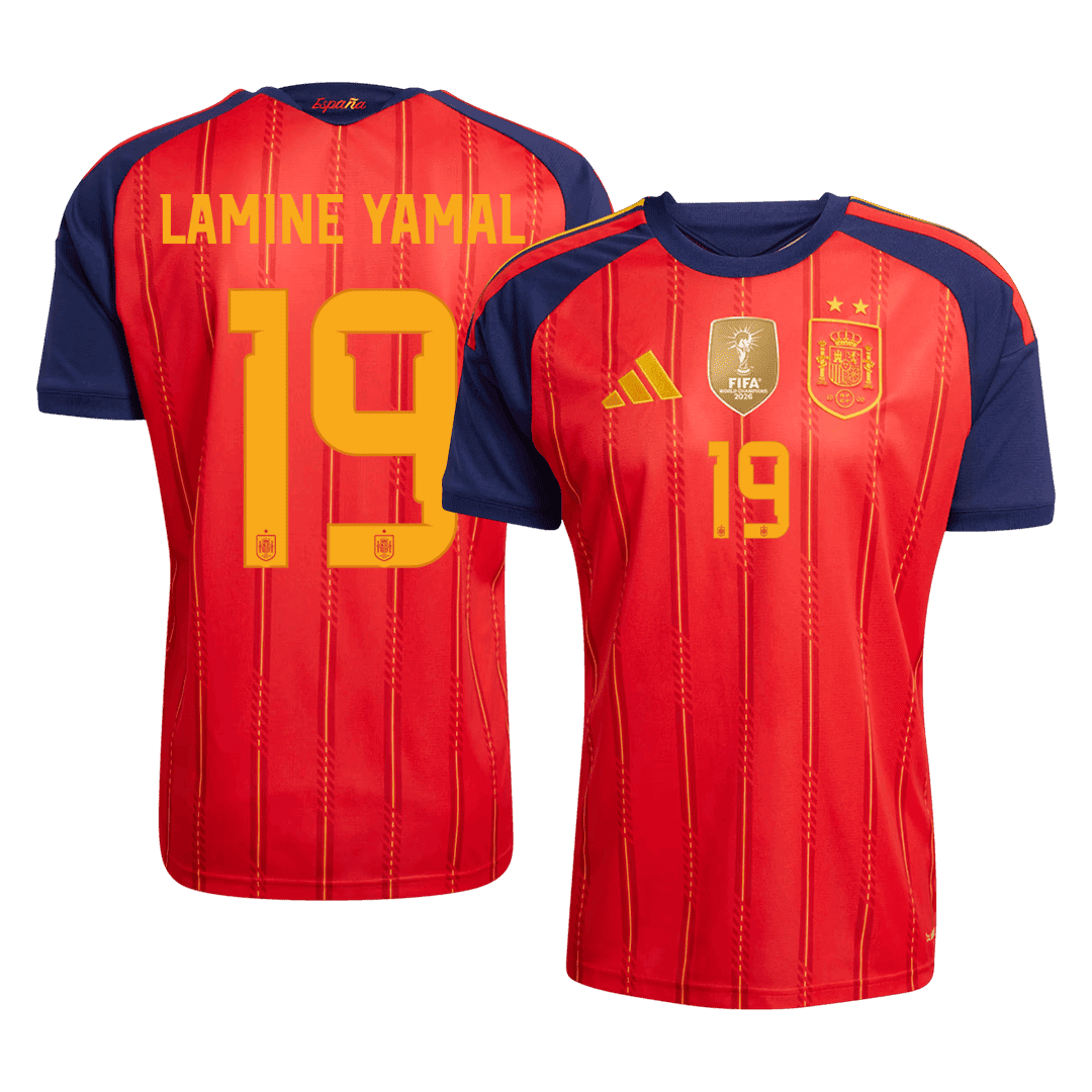 [Champion Edition] Spain World Cup Home Jersey 2026 - LAMINE YAMAL #19 (Player Version)