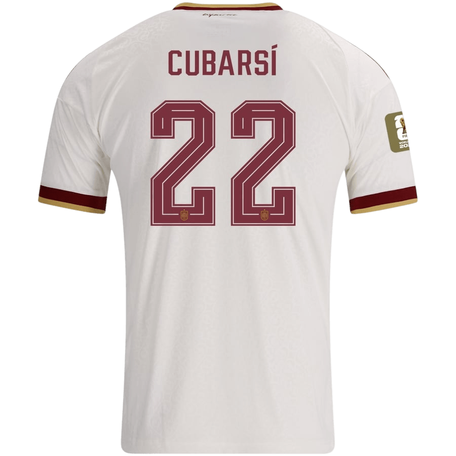 [Champion Edition] Spain World Cup Away Jersey 2026 - CUBARSÍ #22 (Player Version)