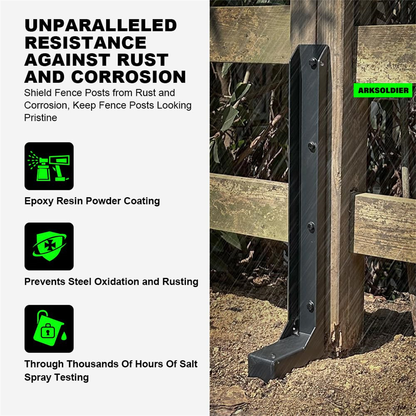 Fence Repair Anchors And Metal Reinforcements For Fences