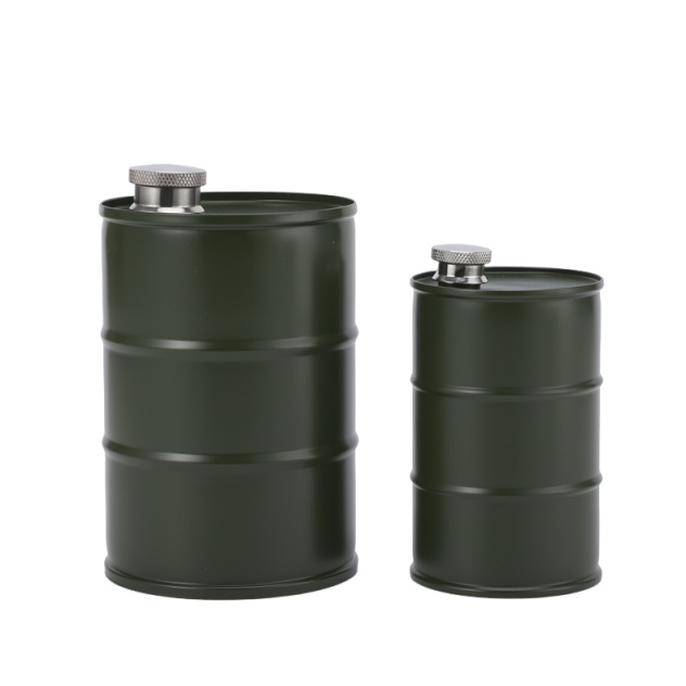Creative Outdoor Diesel Drum-style Flask—portable Camping Flask