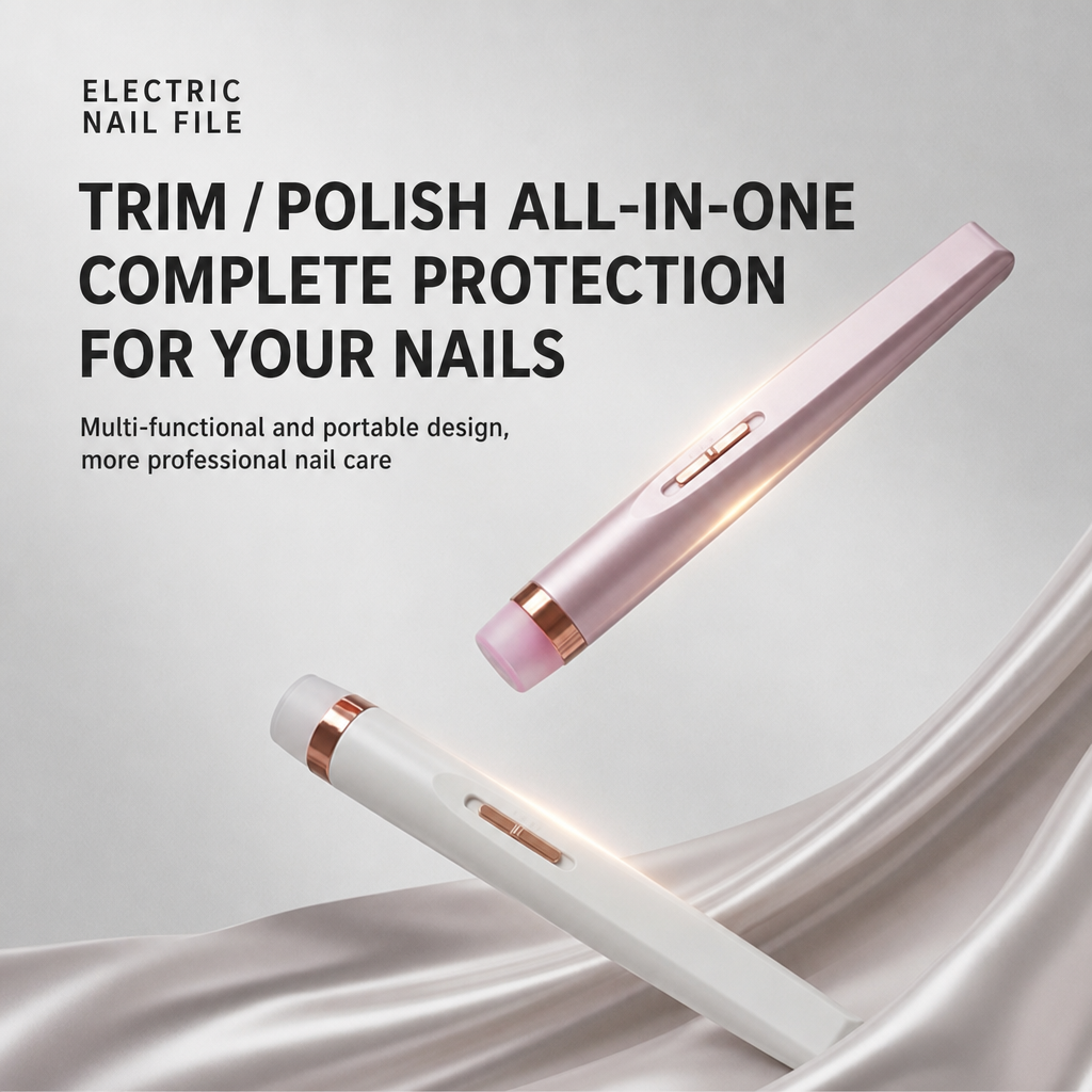Portable Cordless Electric Nail Drill File | Professional Rechargeable Nail Grinder for Acrylic Gel Nails | Gel Remover, Polisher & Shaper | Salon-Quality Manicure at Home