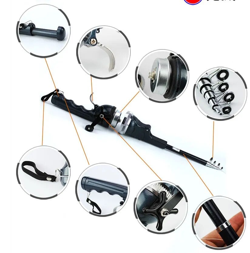 Compact fishing rod