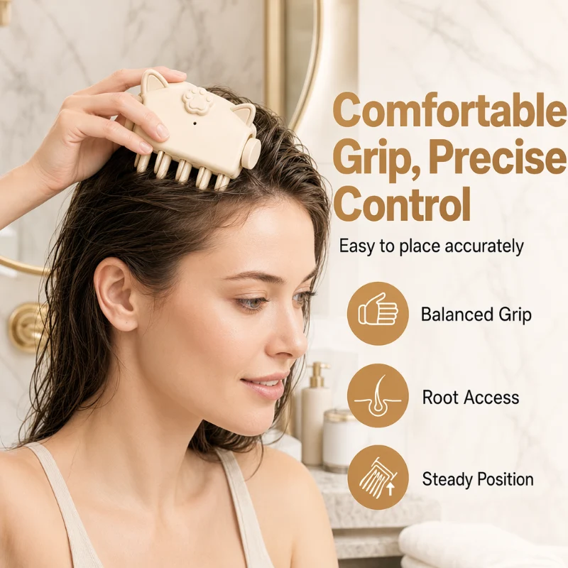 [Copy]Wireless Heated Root Lifting Clip – Volumizing Styling Tool For Fine/flat Hair, Crown Booster With Rechargeable Charging