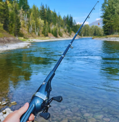 Folding Fishing Rod, Foldable Fishing Rod, Telescopic Road, Short Section, Portable Cross-border Fishing Rod, Fishing Gear
