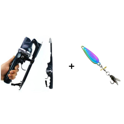 Folding Fishing Rod, Foldable Fishing Rod, Telescopic Road, Short Section, Portable Cross-border Fishing Rod, Fishing Gear