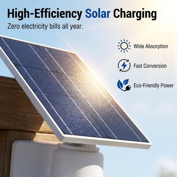 Solar Powered Outdoor Courtyard Lights, Intelligent Human Body Sensing Lighting, Simulation Monitoring Cameras, Street Lights