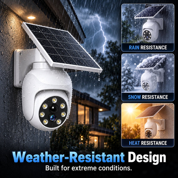 Solar Powered Outdoor Courtyard Lights, Intelligent Human Body Sensing Lighting, Simulation Monitoring Cameras, Street Lights