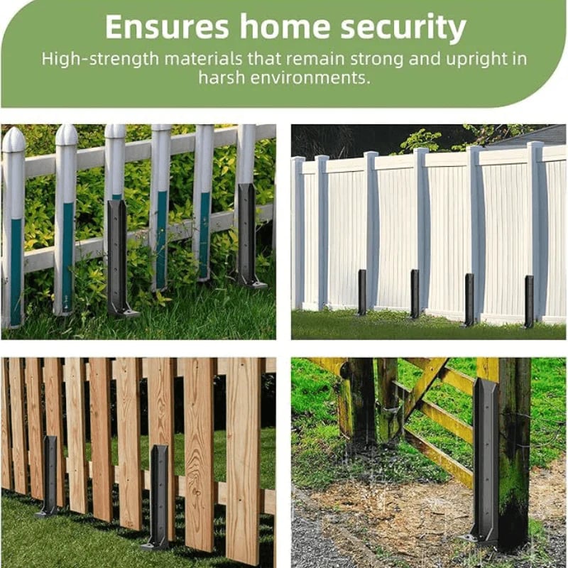 Fence Repair Anchors And Metal Reinforcements For Fences