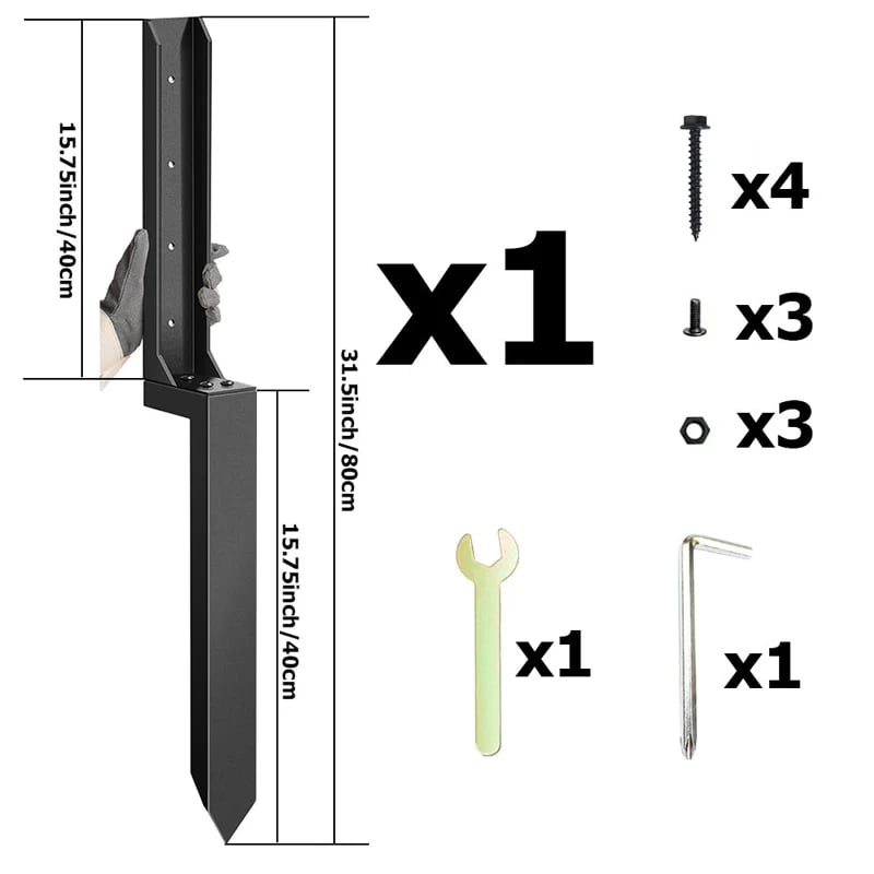 Fence Repair Anchors And Metal Reinforcements For Fences