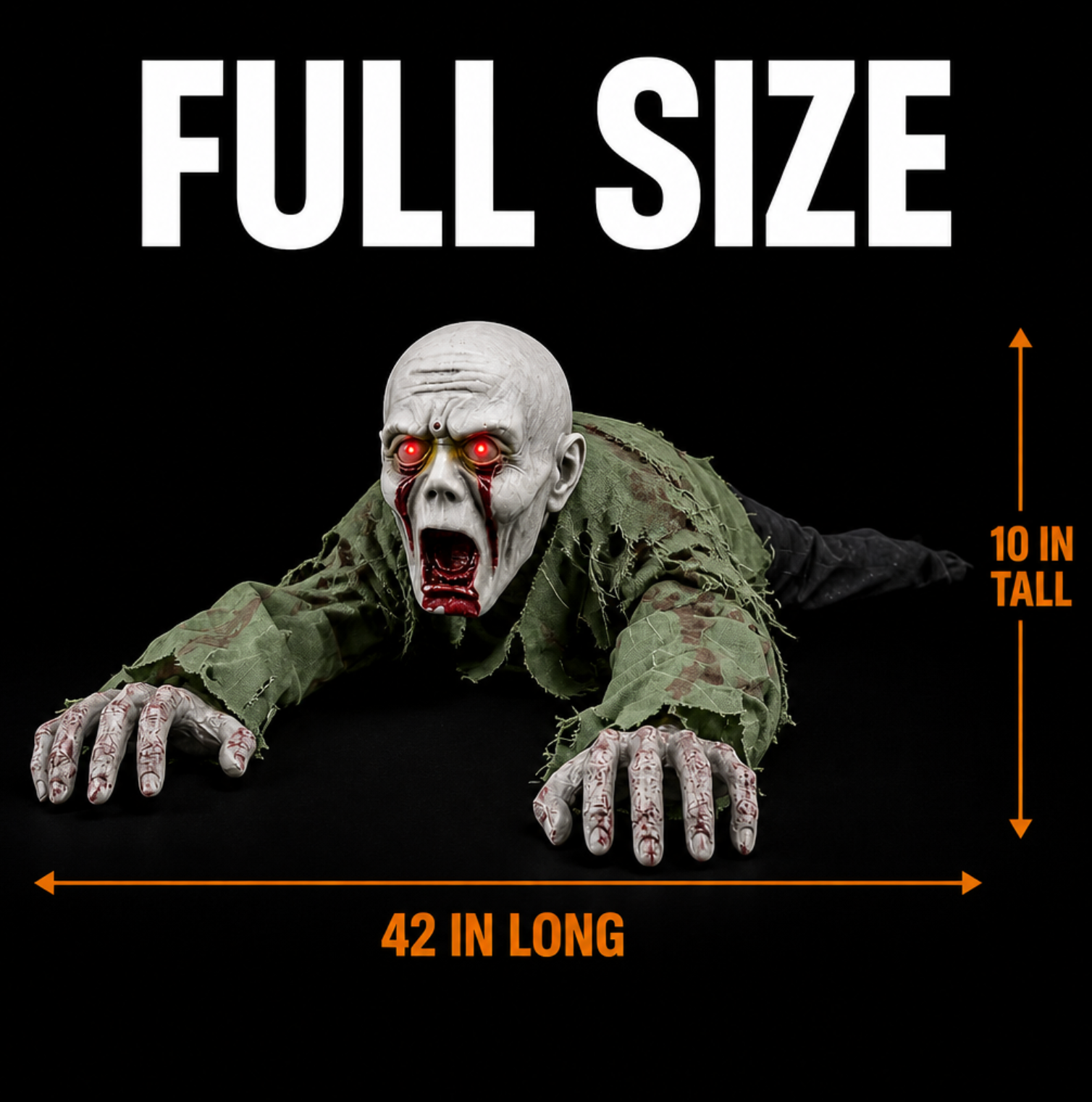Halloween Decorations: Scary Motorized Crawling Ghost