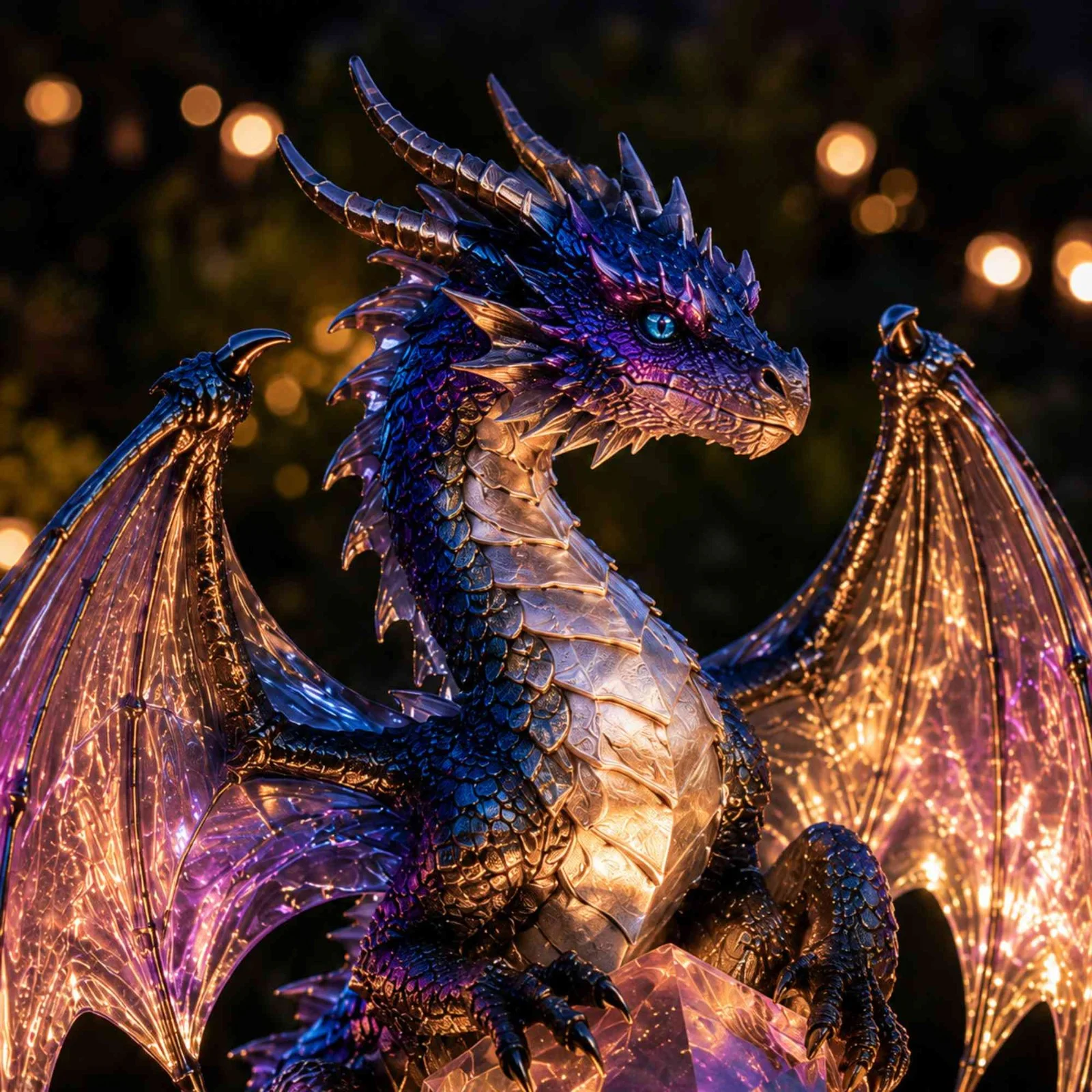 Dragon Legacy Golden Ember Edition Solar Gardenlight