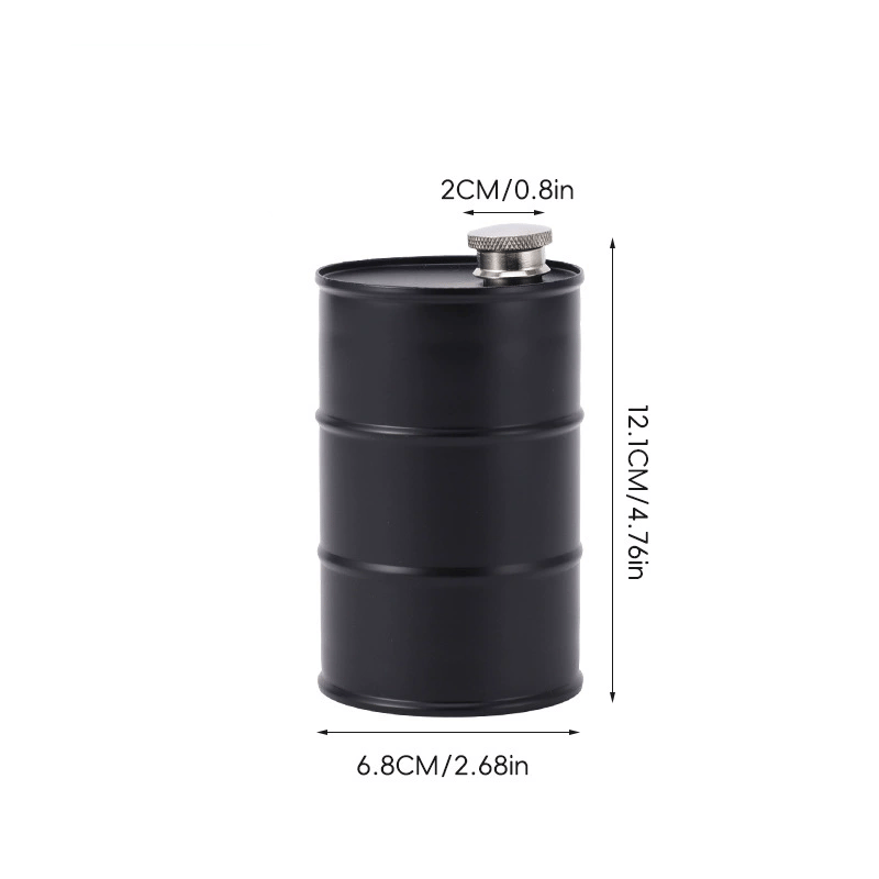 Creative Outdoor Diesel Drum-style Flask—portable Camping Flask