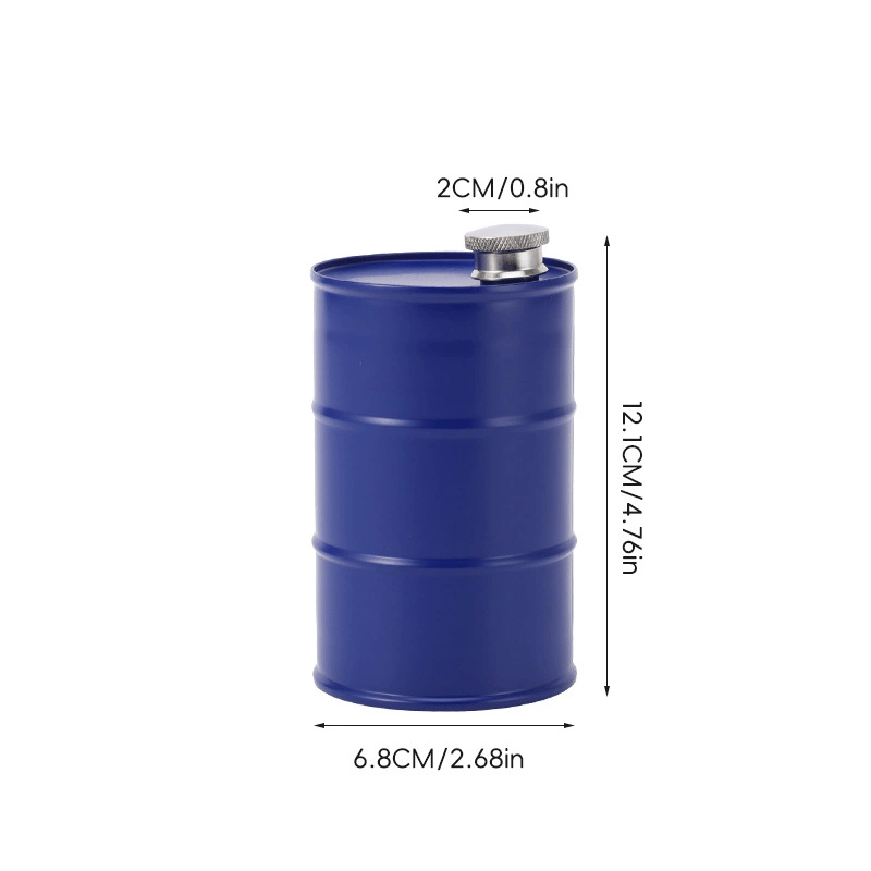 Creative Outdoor Diesel Drum-style Flask—portable Camping Flask