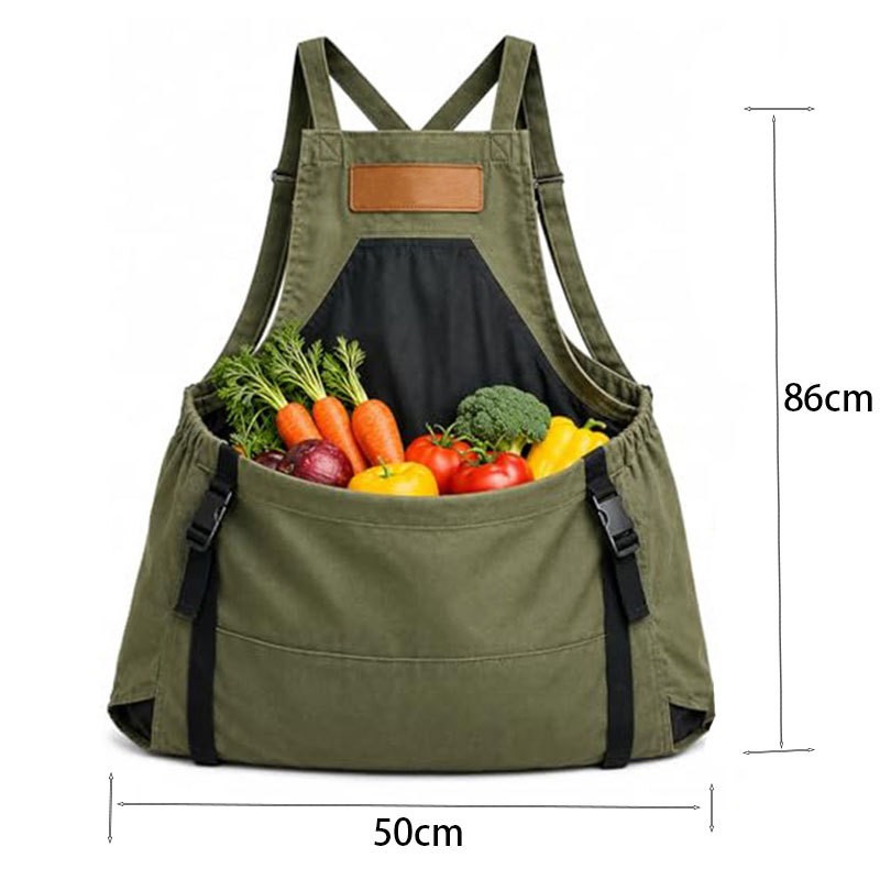 News Women's Gardening Apron, Garden Tool Storage Bag, Thickened, Stain-resistant Outdoor Apron