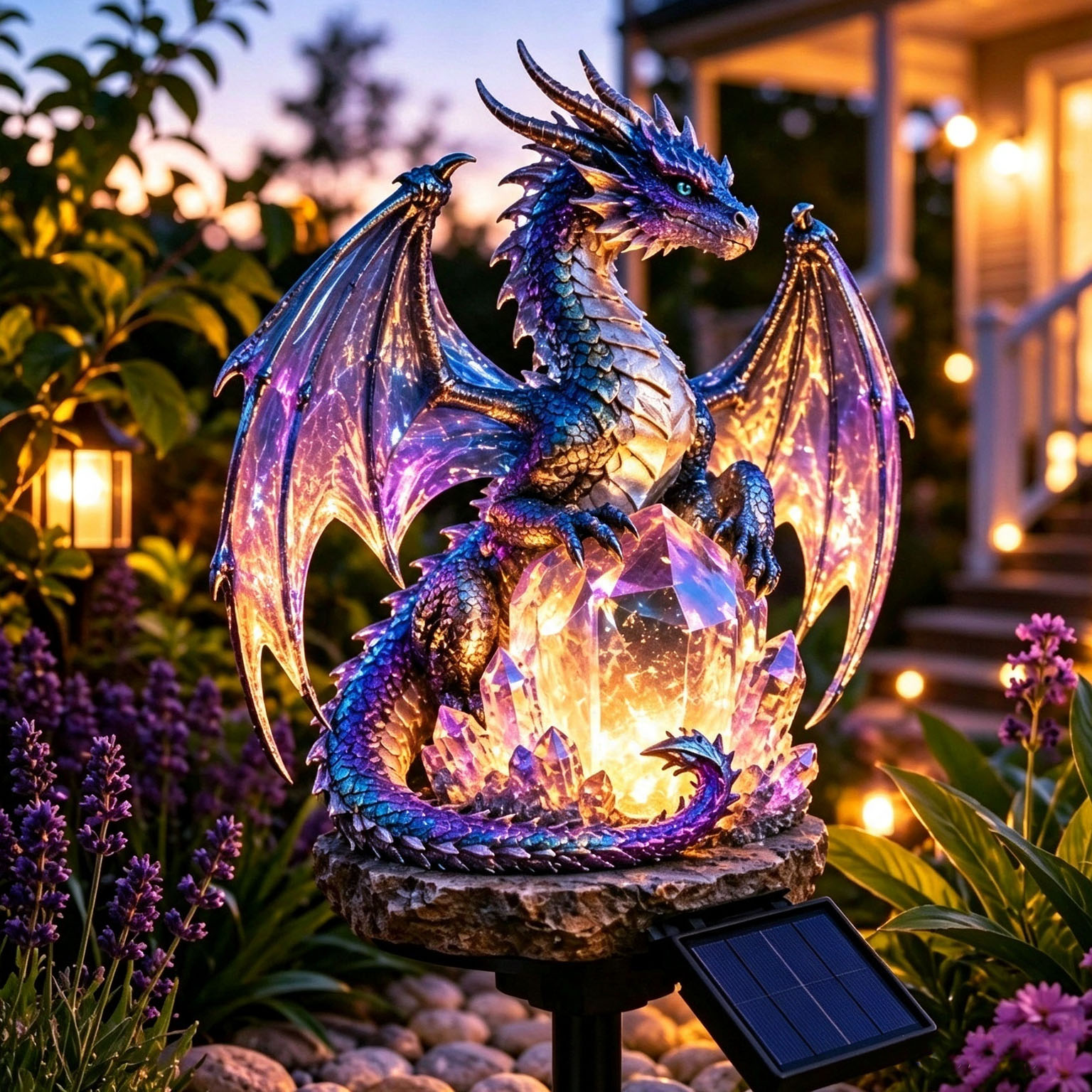 Dragon Legacy Golden Ember Edition Solar Gardenlight