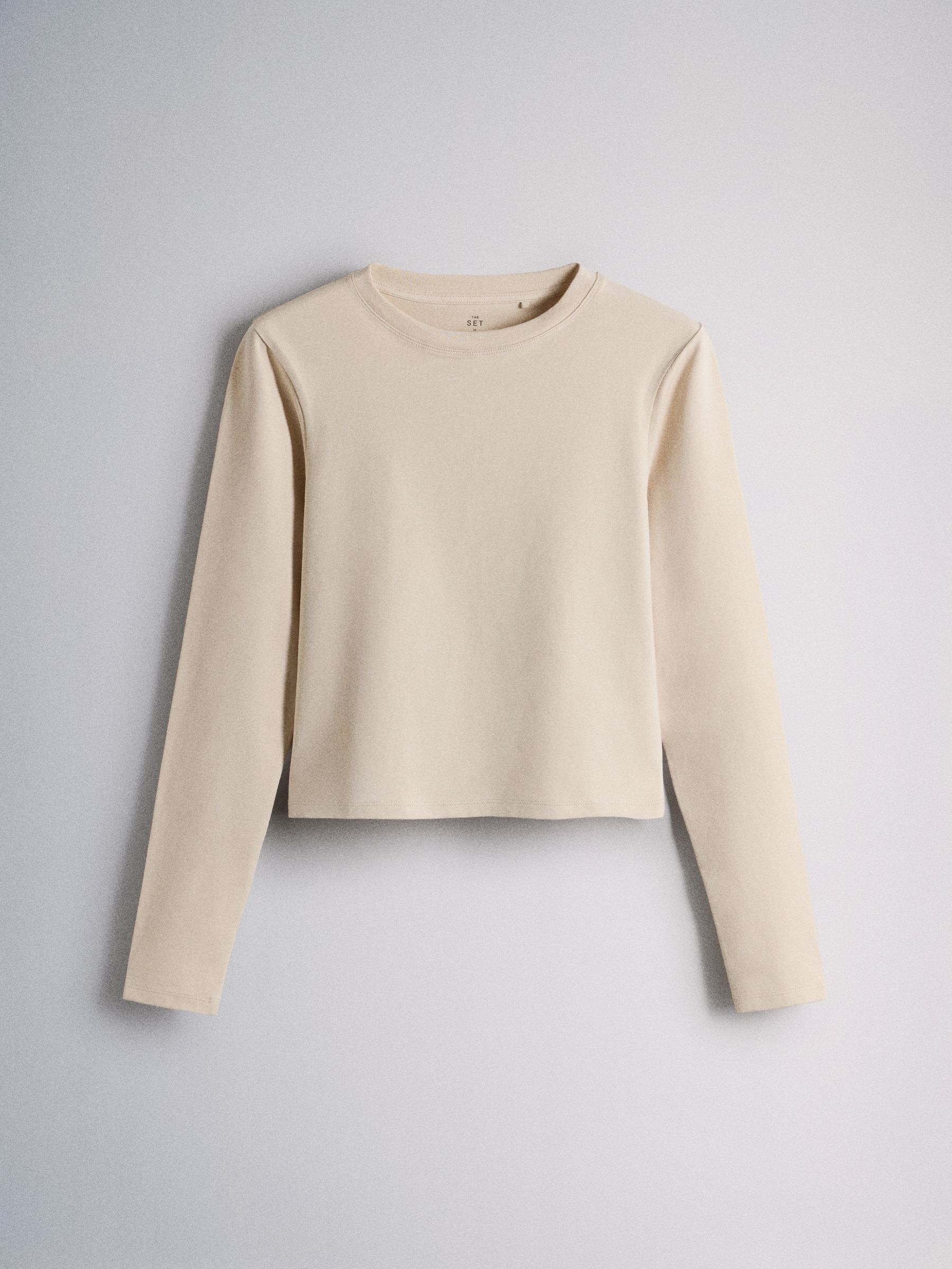 The Set 4 Pack Long Sleeve Skinny Fit Cropped T-Shirts - Neutral - Regular - SIP Still Life