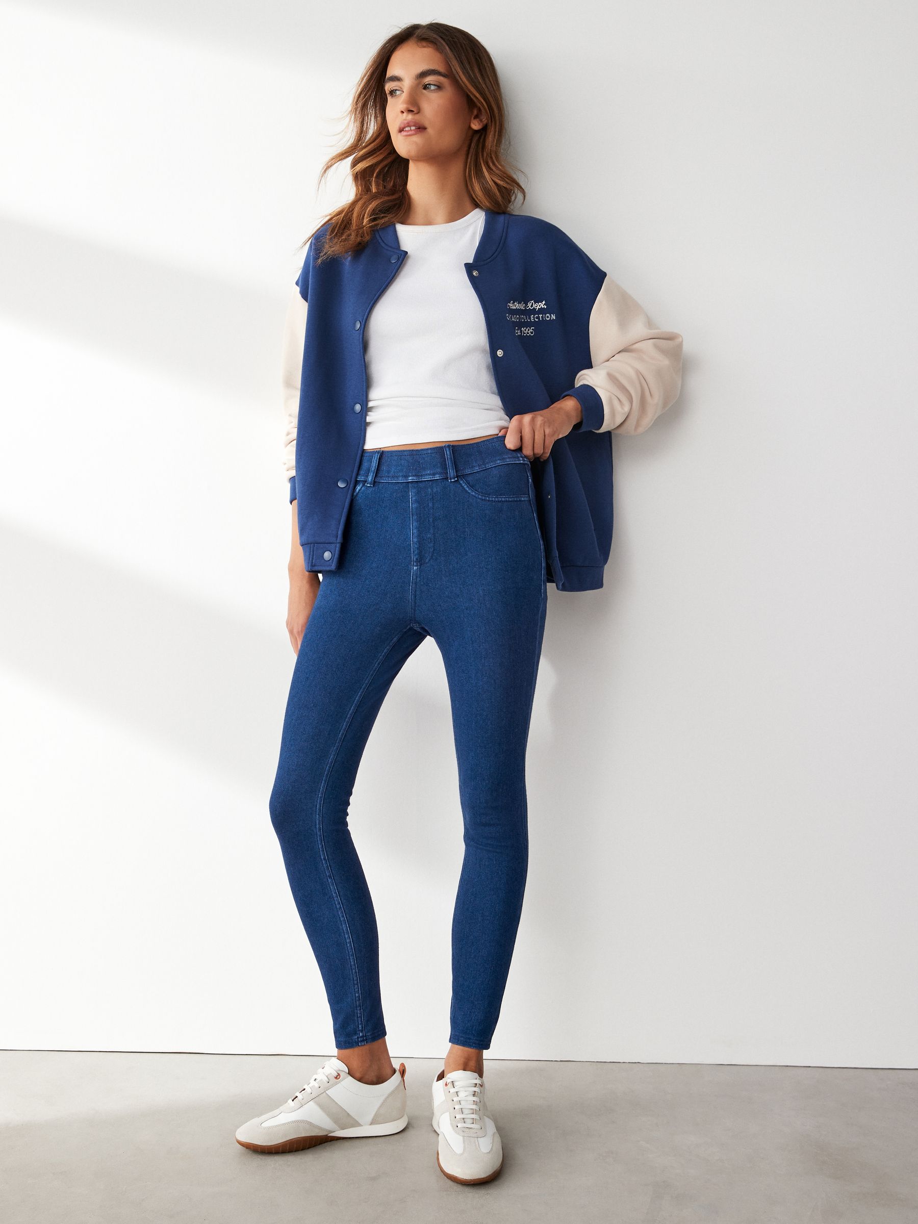 Jersey Denim Leggings - Dark Blue - Regular - SIP Worn