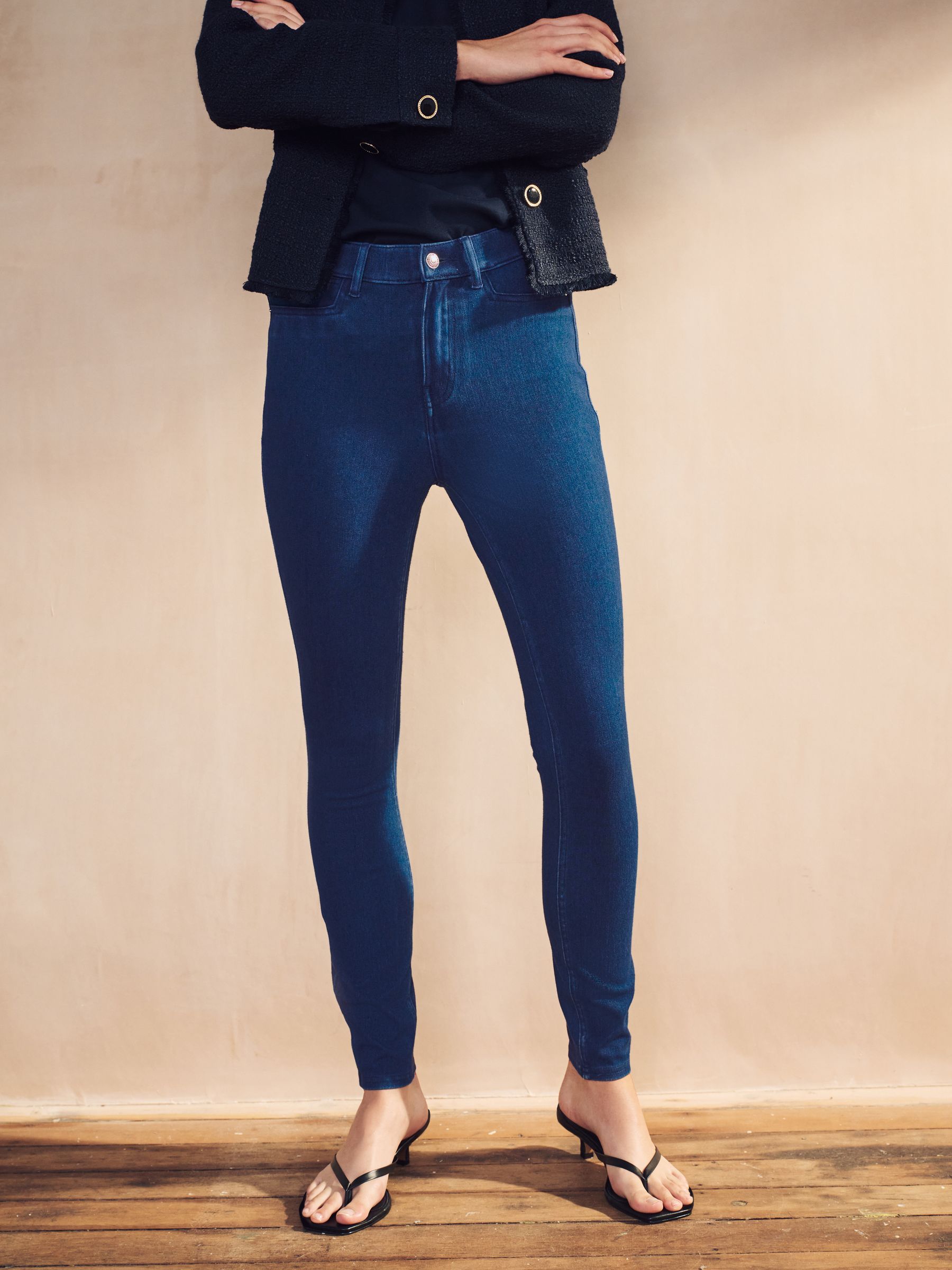 Jersey Denim Leggings - Dark Blue - Regular - SIP Worn