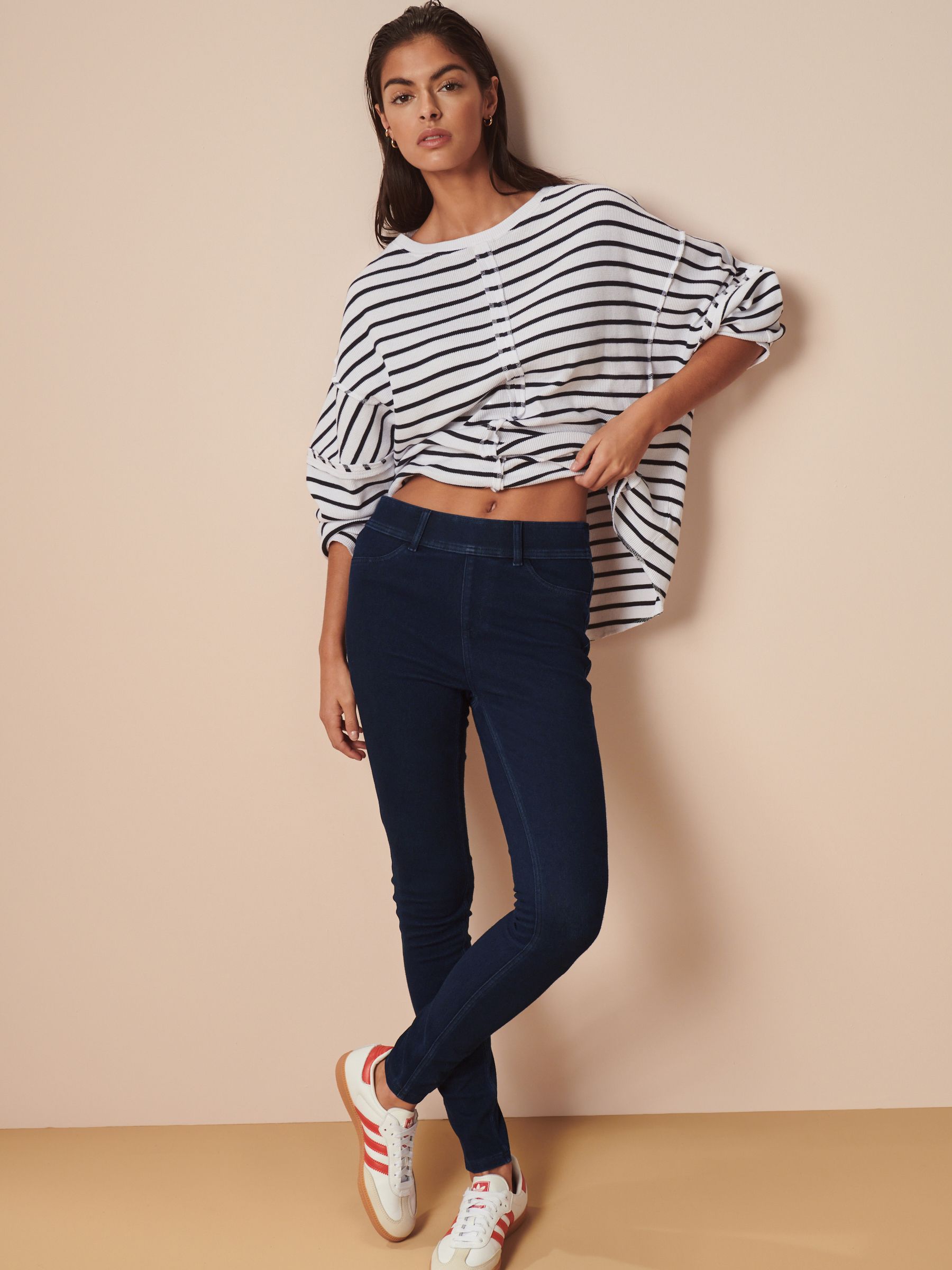 Jersey Denim Leggings - Indigo Blue - Regular - Location Worn