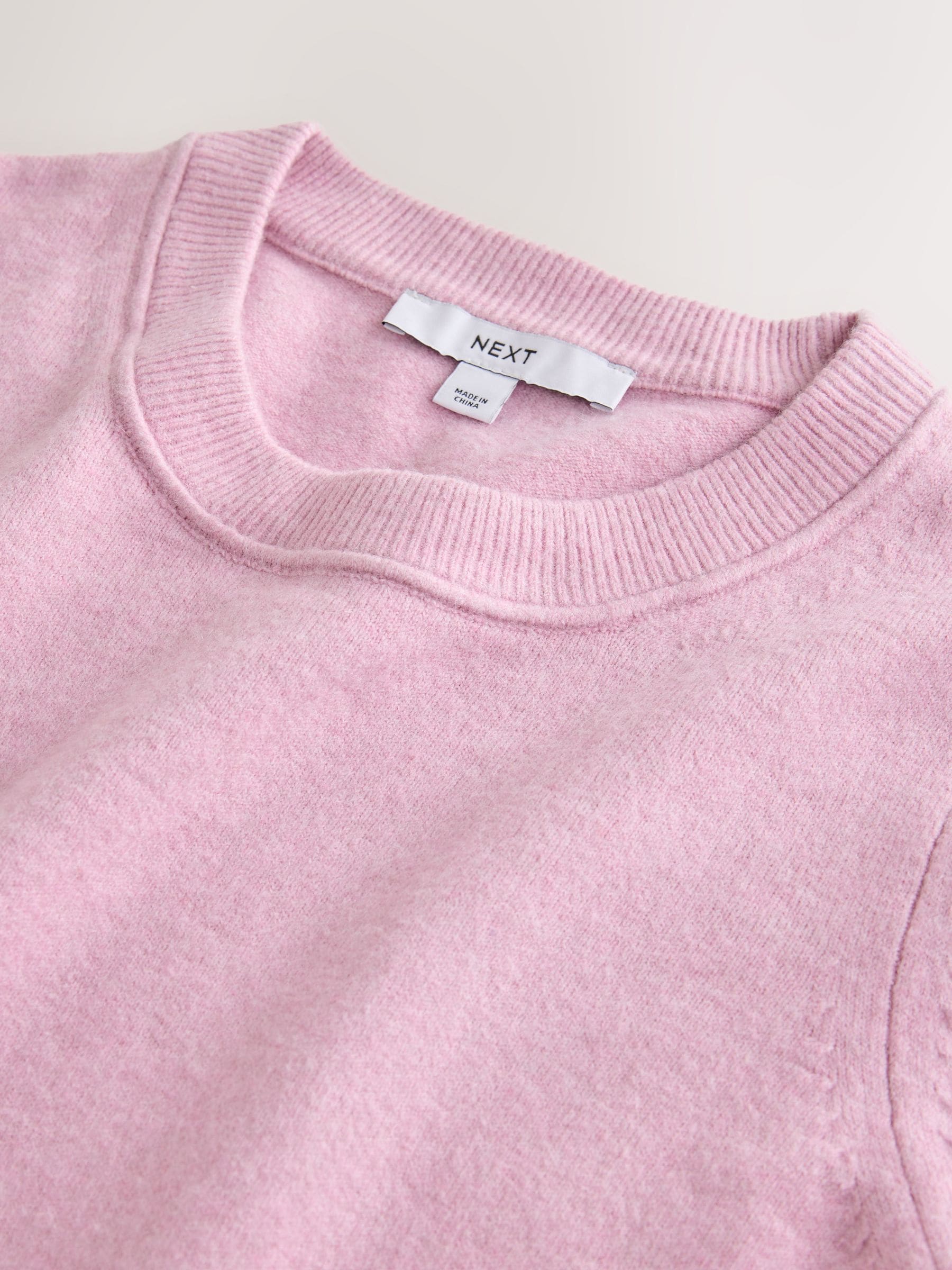Supersoft Short Sleeve Knitted T-Shirt - Blush Pink - Regular - SIP Still Life