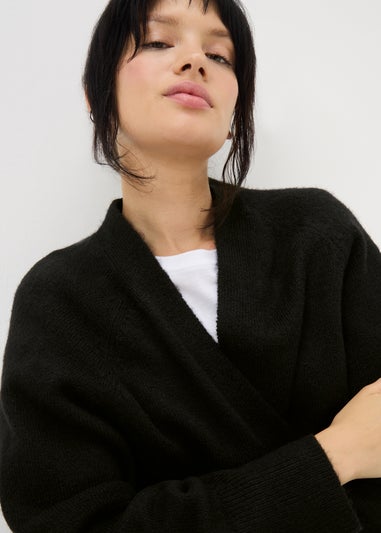 Womens Statement Black Cardigan