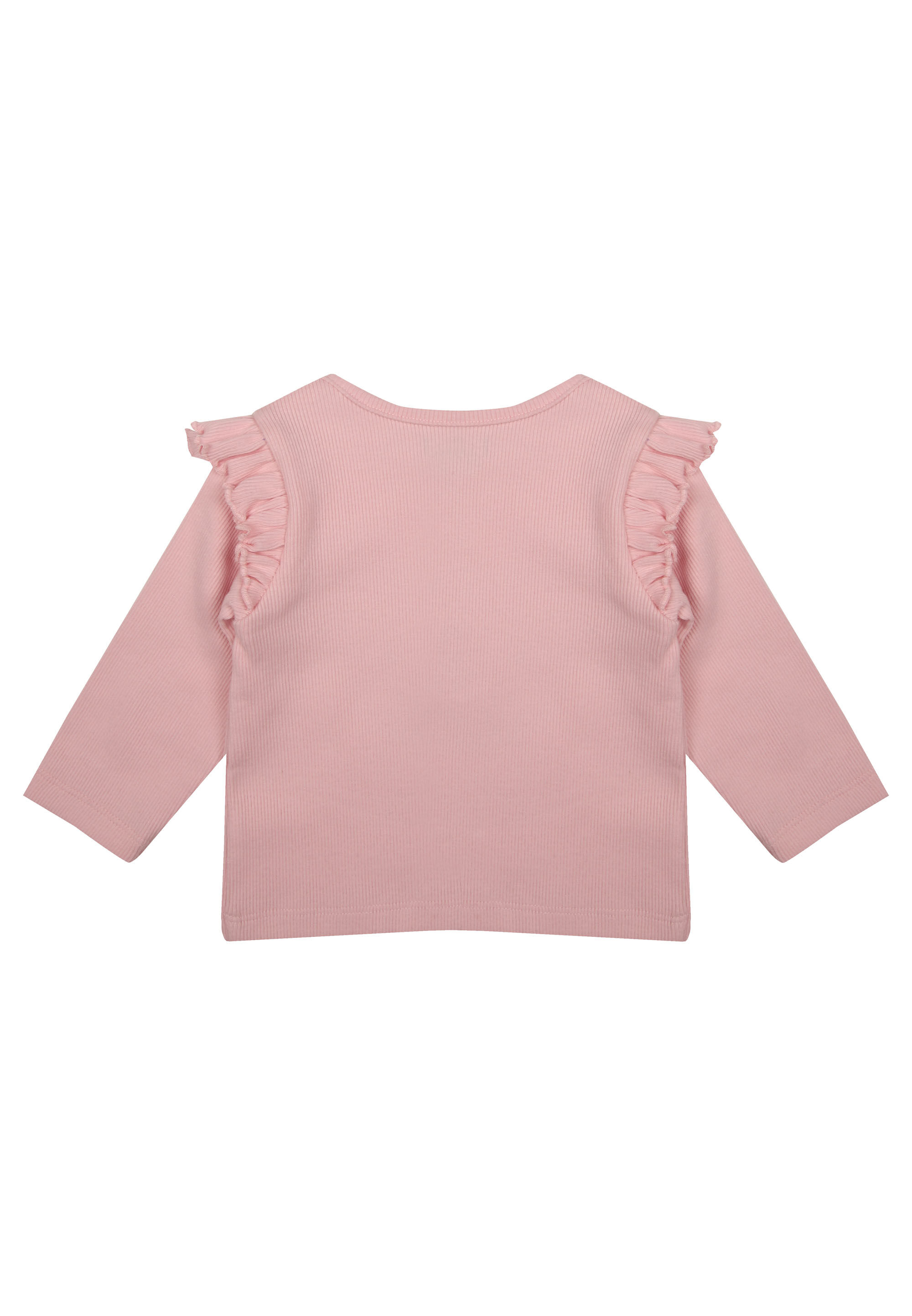 Baby Girls Pink Ruffle Cat Top and Leggings Set