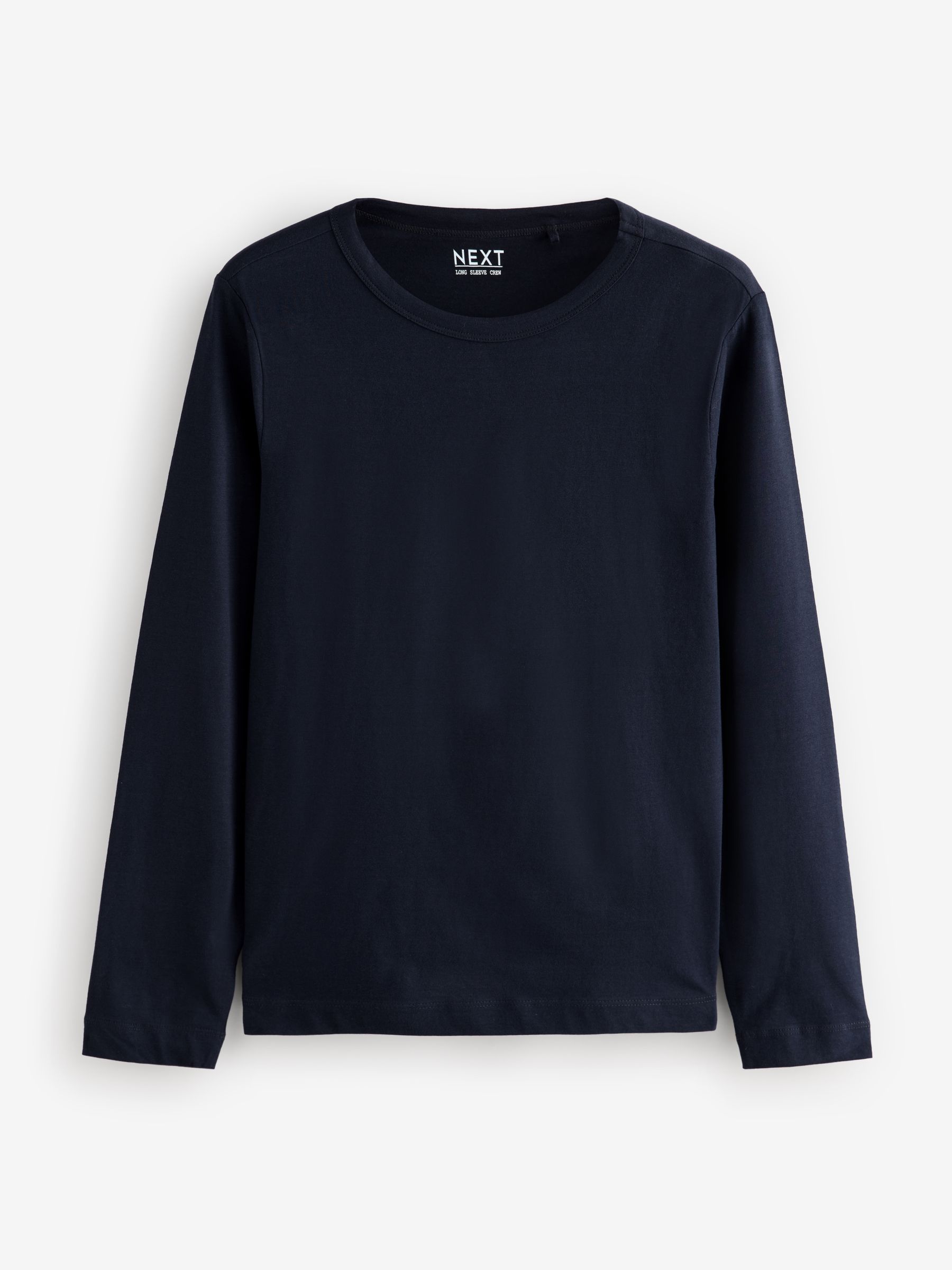 Long Sleeve Crew Neck T-Shirt - Navy Blue - Regular - SIP Still Life