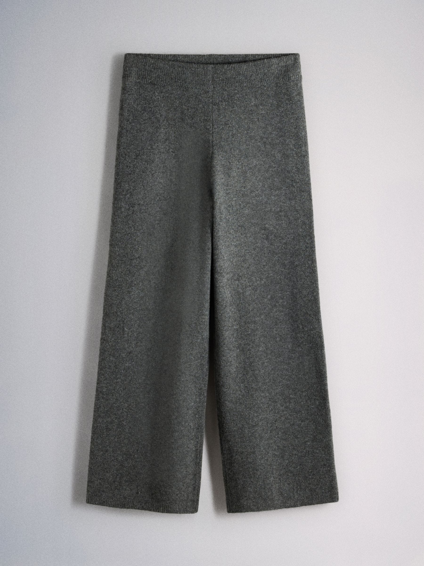 The Set Wool Blend Coord Cardigan & Legging Set - Charcoal Marl/Grey - Regular - SIP Still Life