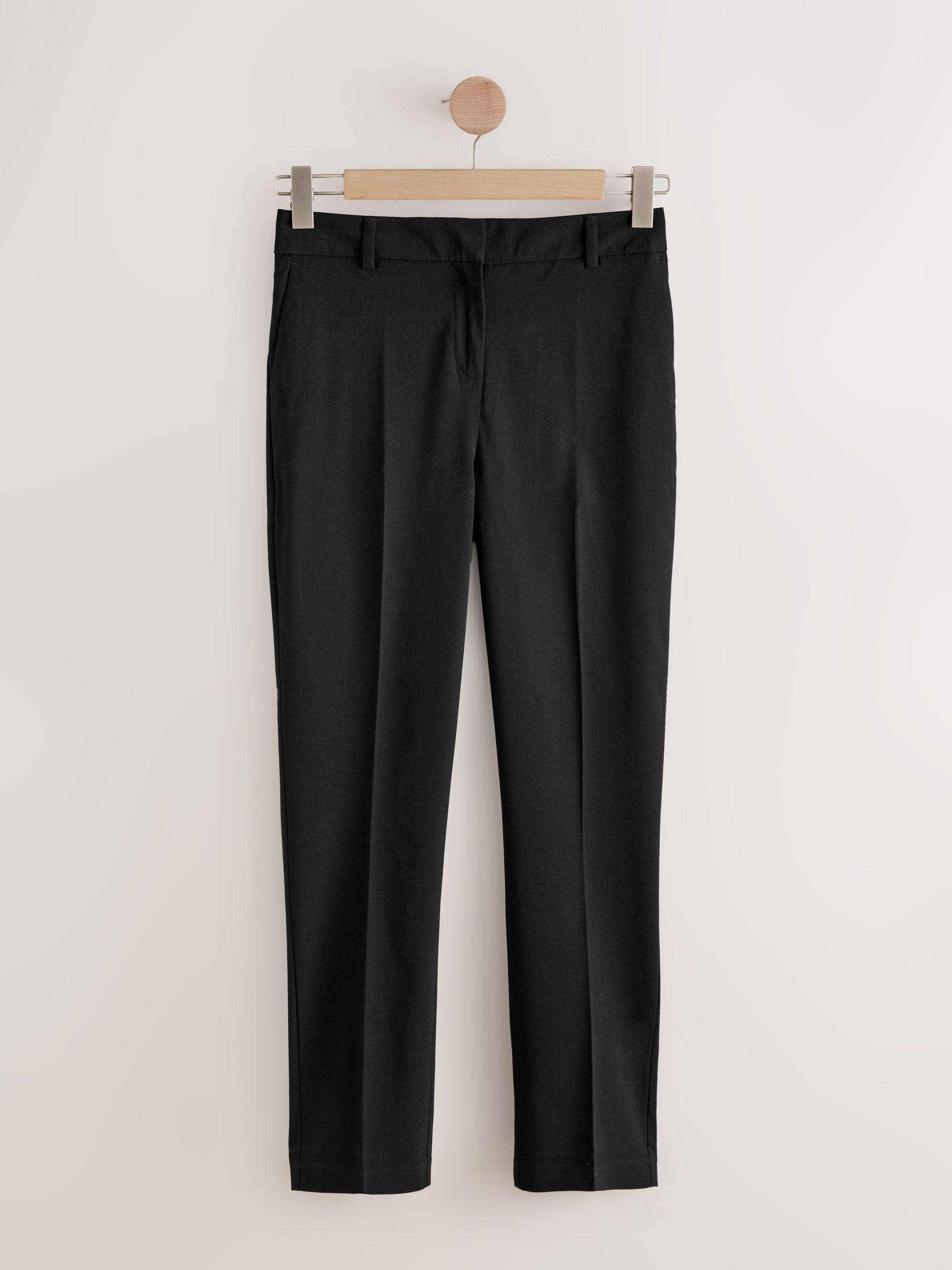 Tailored Slim Trousers With Wool - Black - Regular - SIP Still Life
