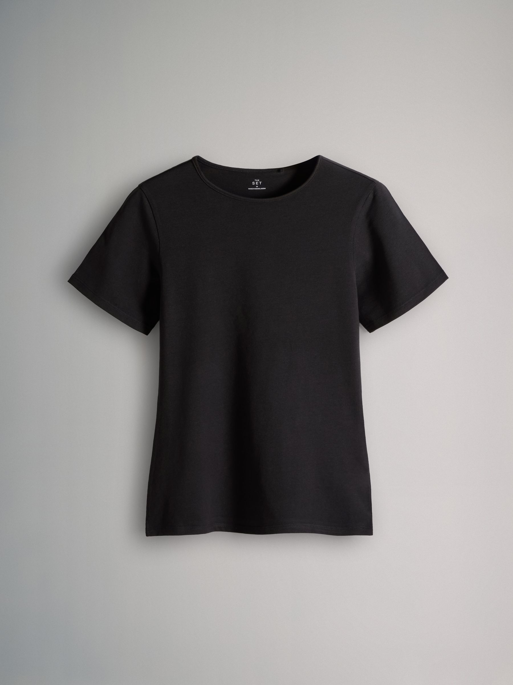 The Set 5 Pack Short Sleeve Skinny Fit Crew Neck T-Shirts - Black/Brown/Neutral/Nude/White - Regular - SIP Still Life