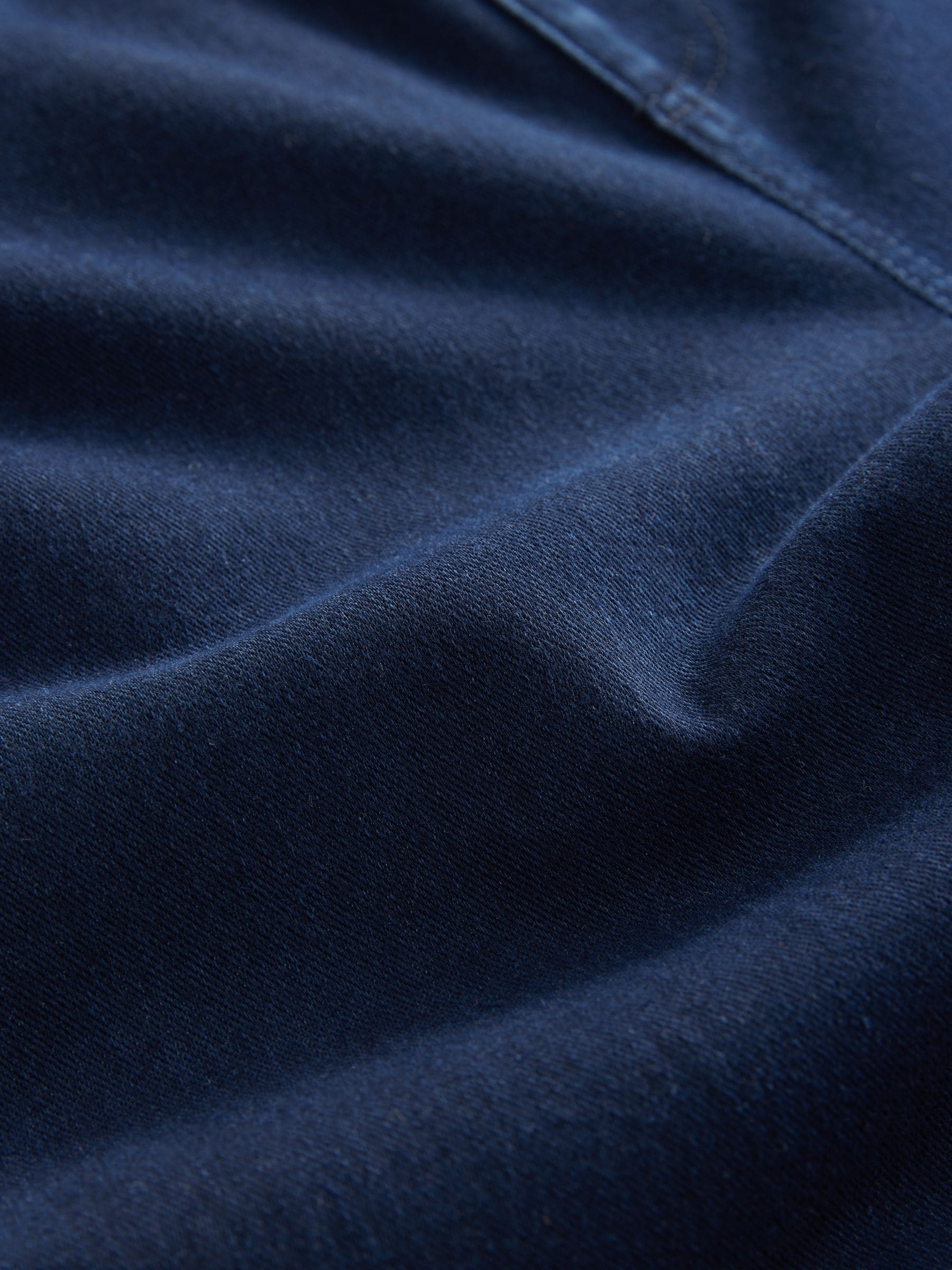 Jersey Denim Wide Leg Trousers - Indigo Blue - Regular - SIP Still Life