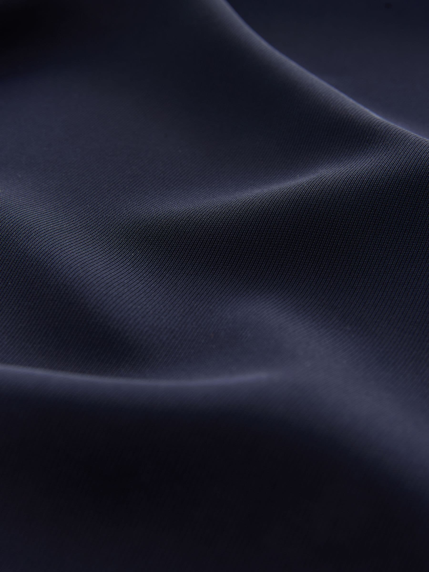 Elastic Back Wide Leg Trousers - Navy Blue - Petite - SIP Still Life