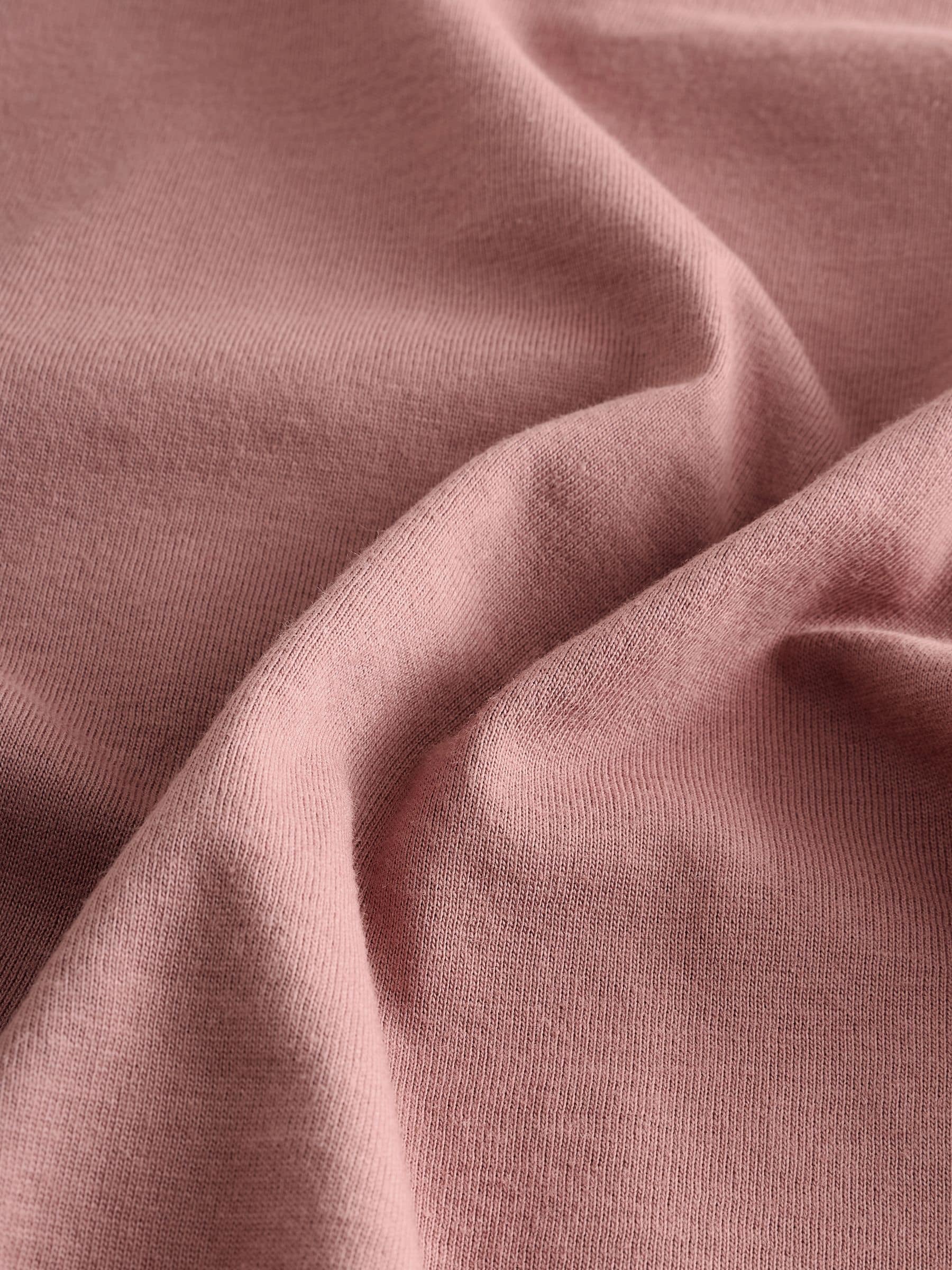 Long Sleeve Crew Neck T-Shirt - Pastel Pink - Regular - SIP Still Life