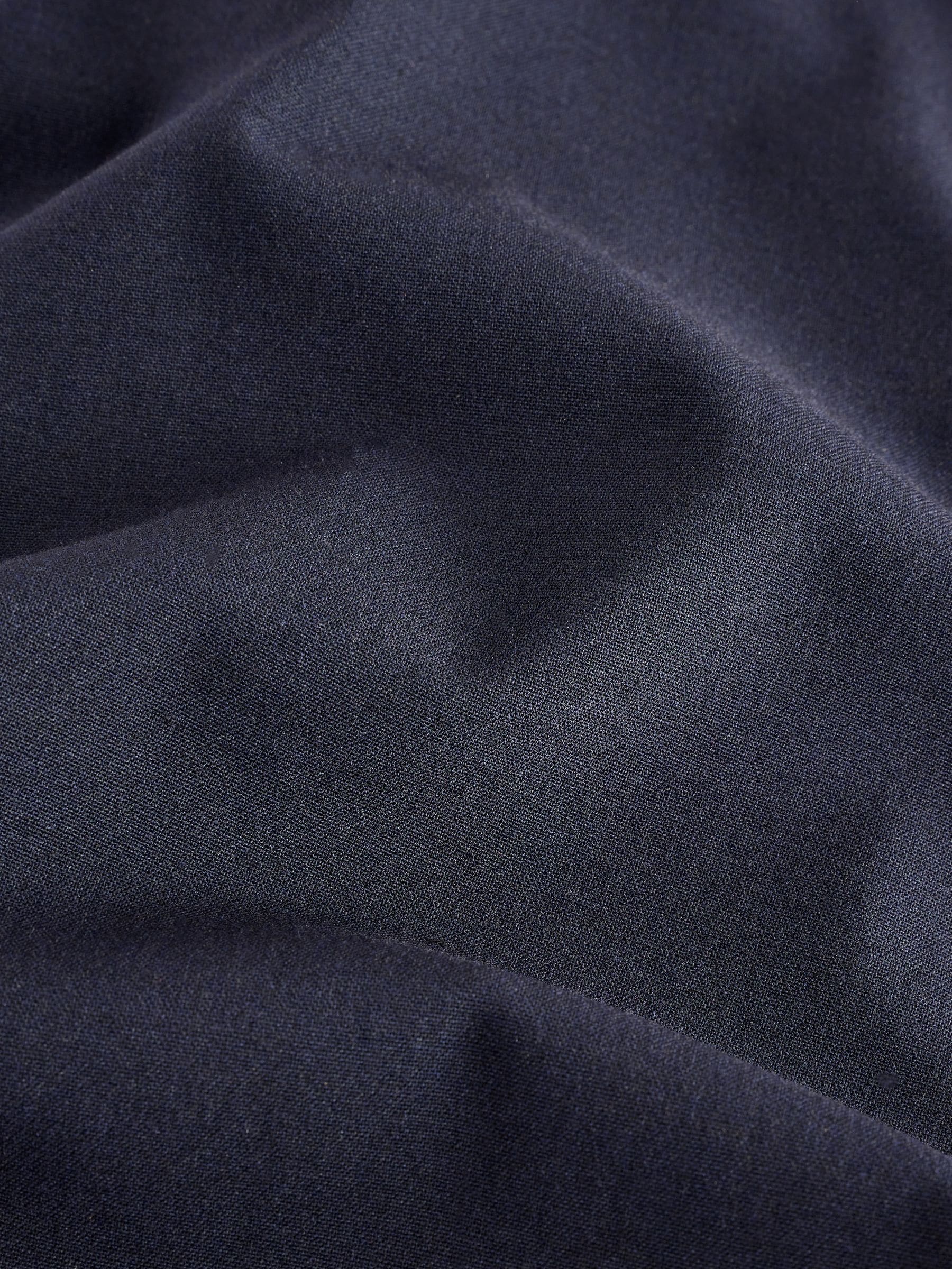 Tailored Bootcut Trousers With Wool - Navy Blue - Regular - SIP Still Life