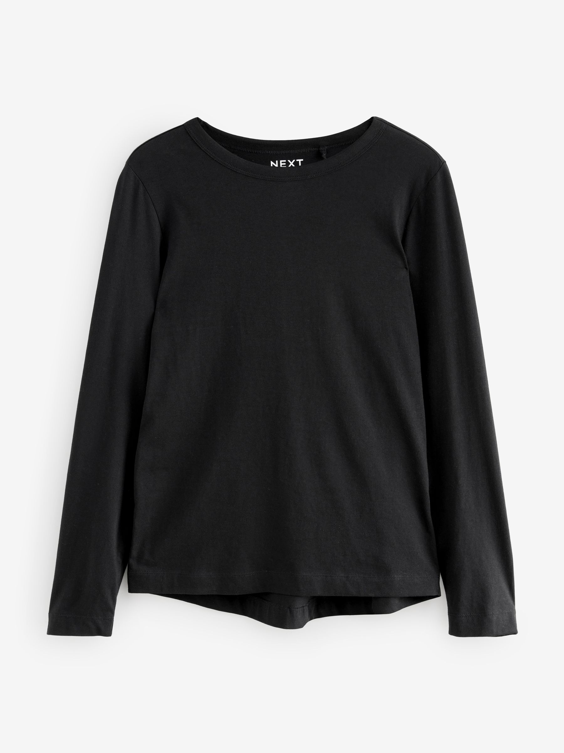 Long Sleeve Crew Neck T-Shirt - Black - Regular - SIP Still Life