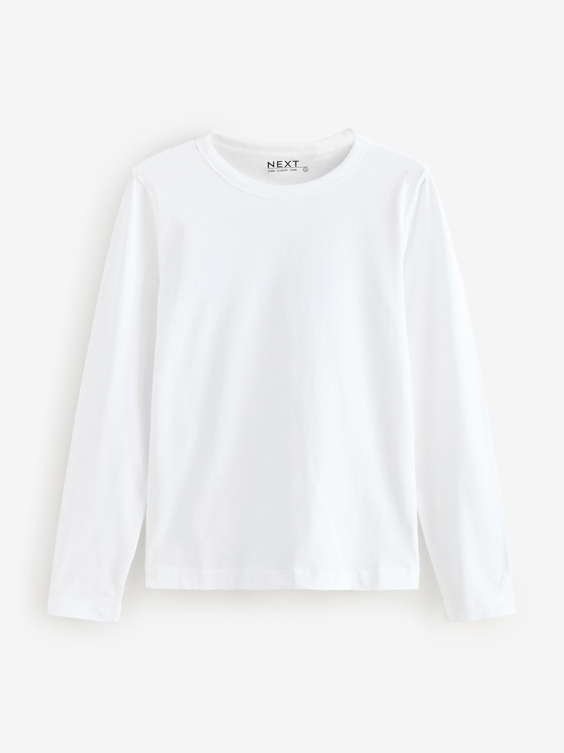 Long Sleeve Crew Neck T-Shirt - White - Regular - SIP Still Life