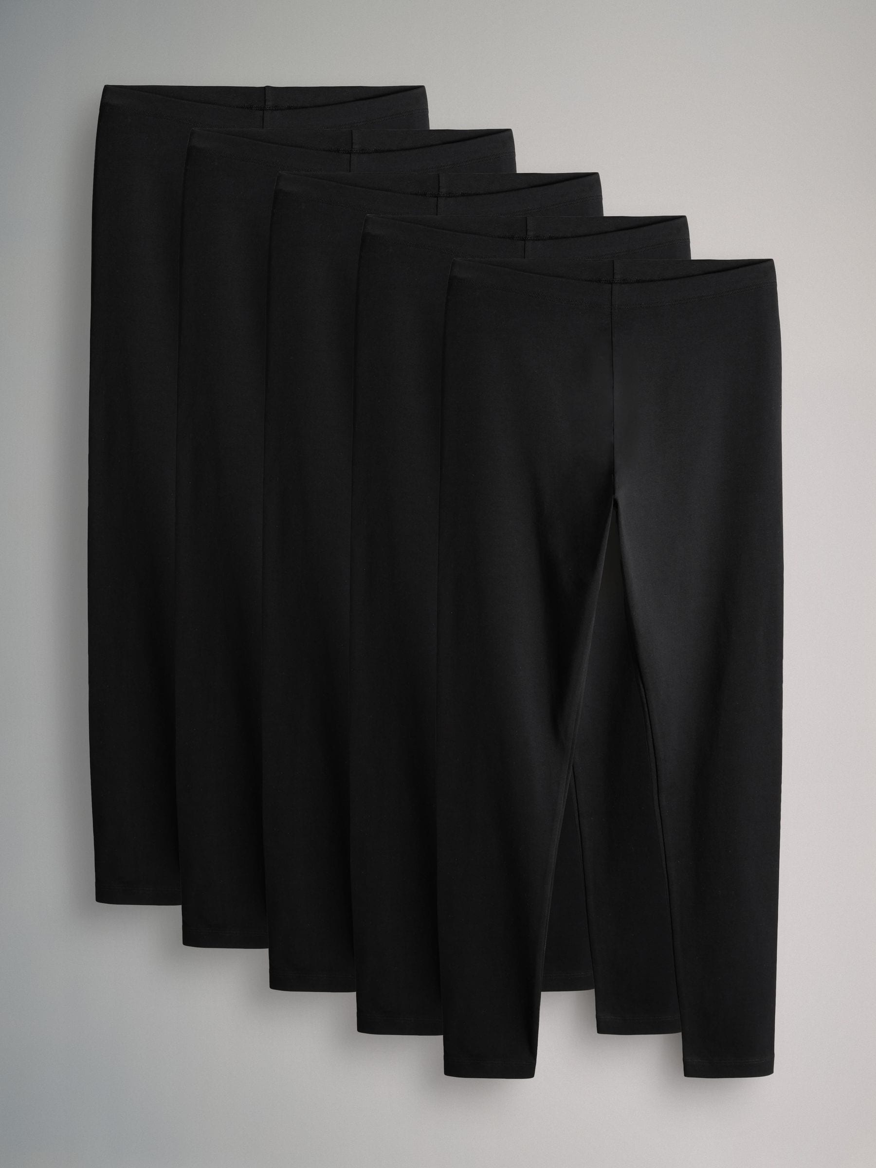 The Set 5 Pack Basic Leggings - Black - Regular - SIP Still Life