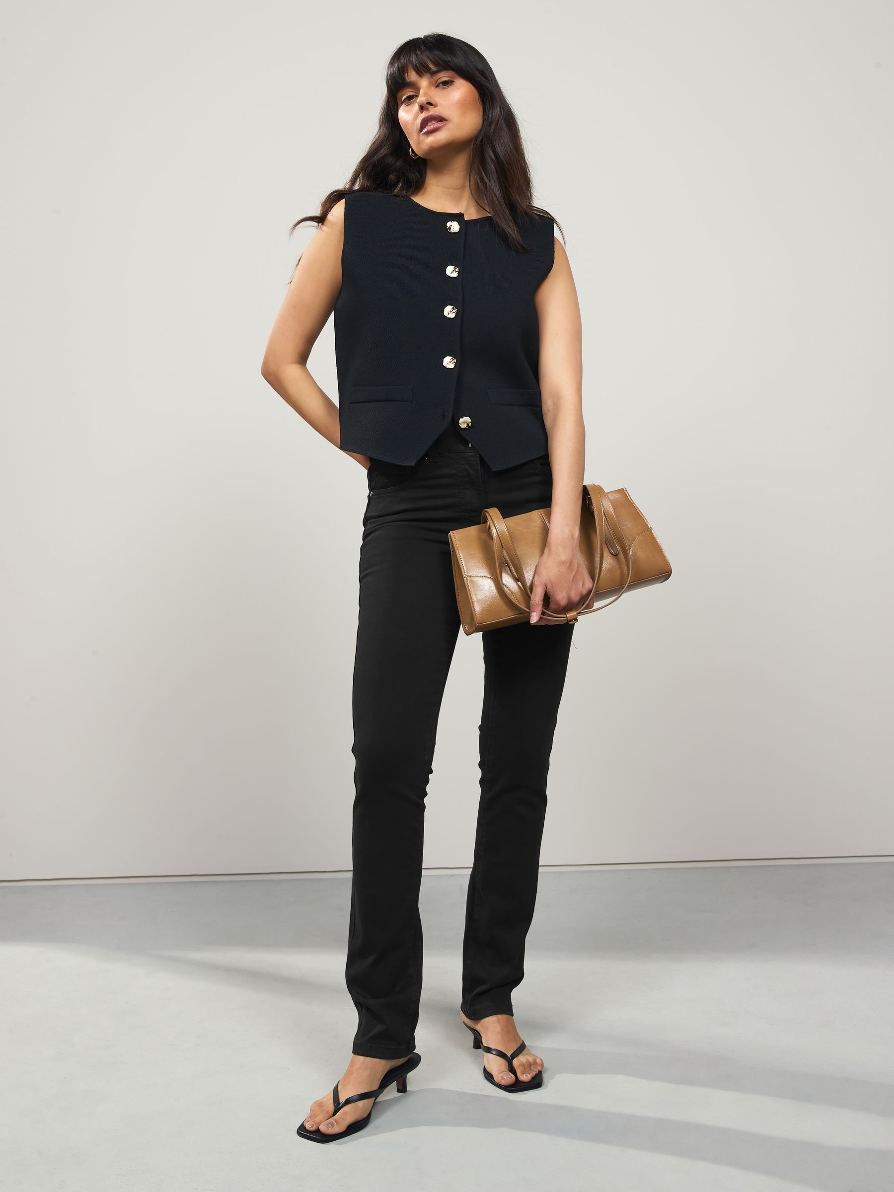 Lift Slim and Shape Jeans - Black - Regular - SIP Worn