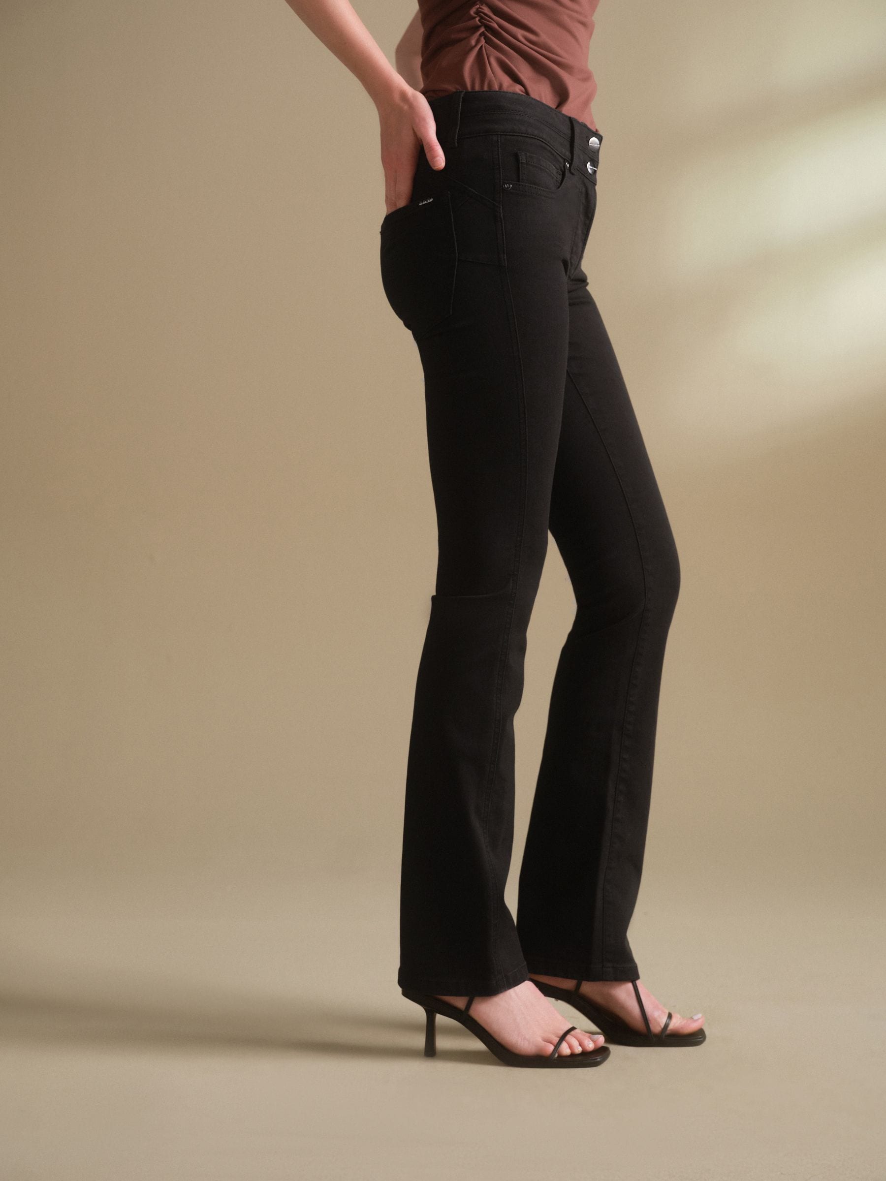 Lift Slim and Shape Bootcut Jeans - Black - Regular - Location Worn