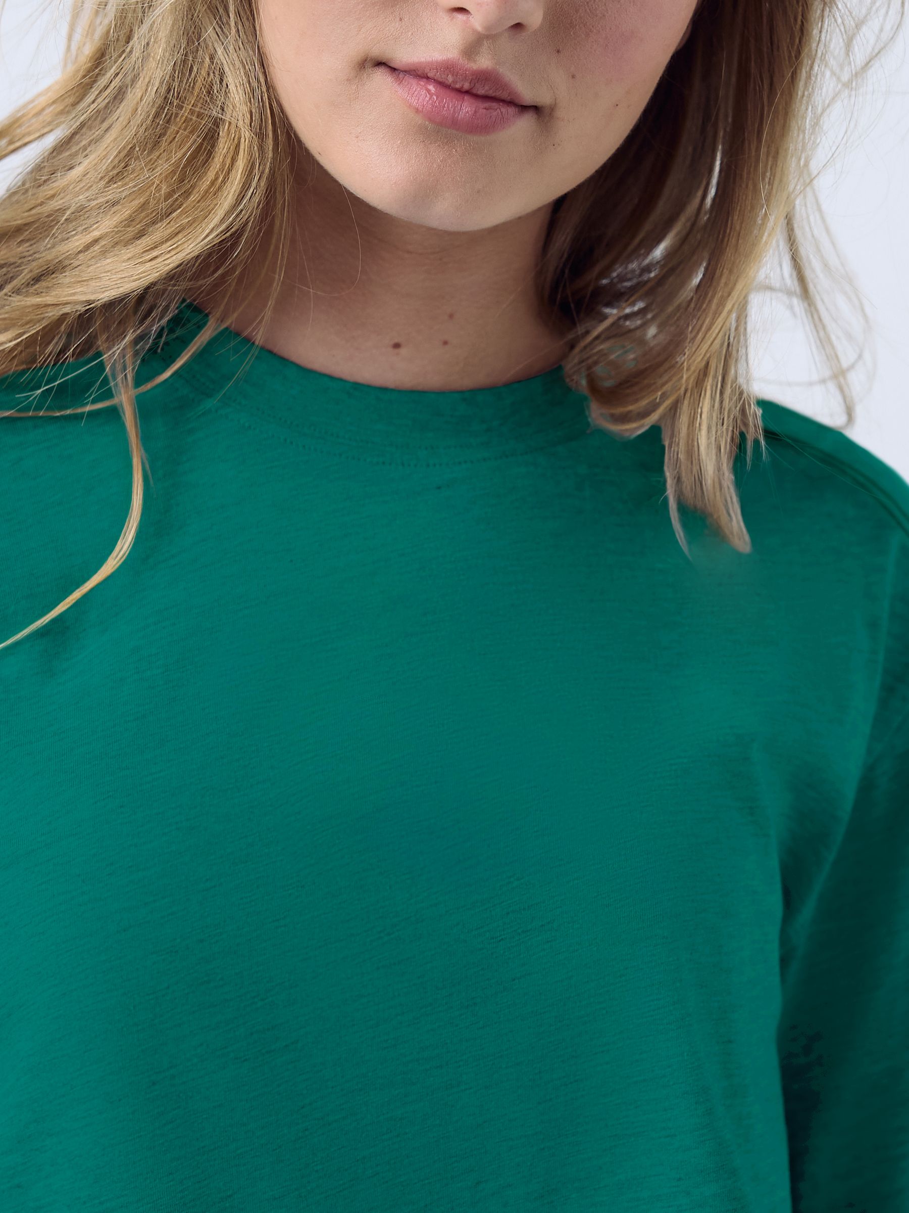 Long Sleeve Crew Neck T-Shirt - Green - Regular - Location Worn