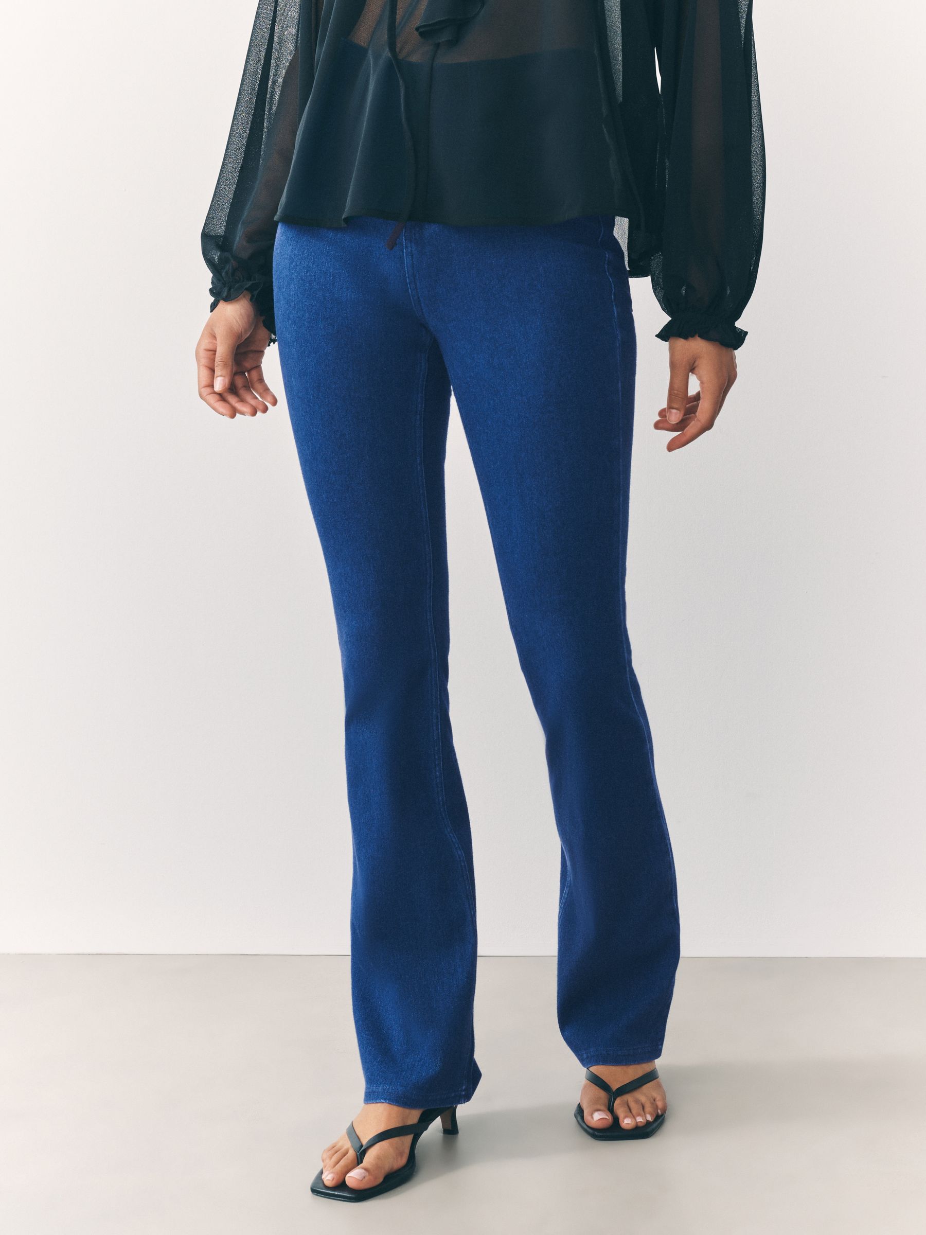 Jersey Bootcut Leggings - Dark Blue - Regular - SIP Worn