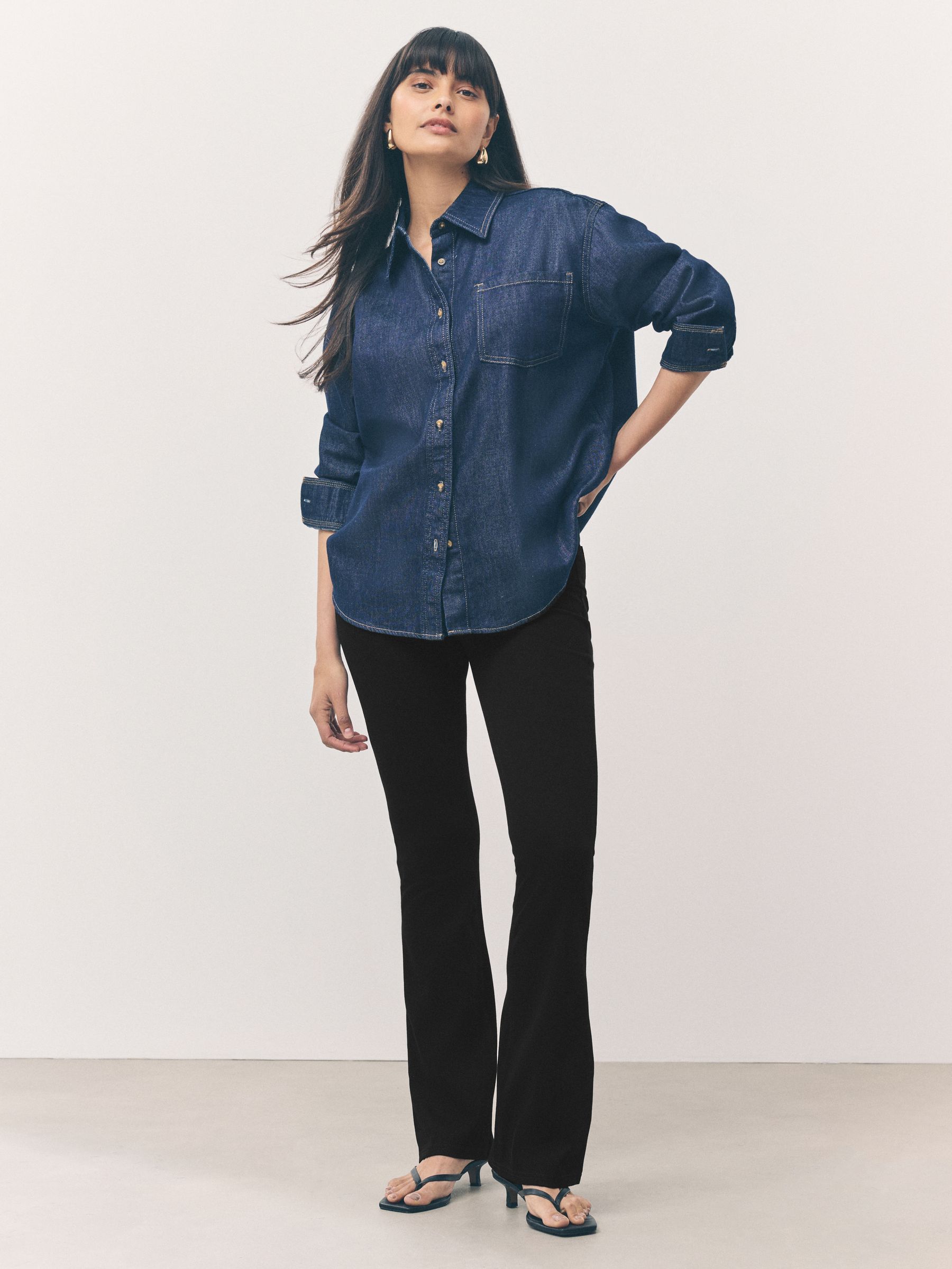 Jersey Bootcut Leggings - Black - Regular - SIP Worn