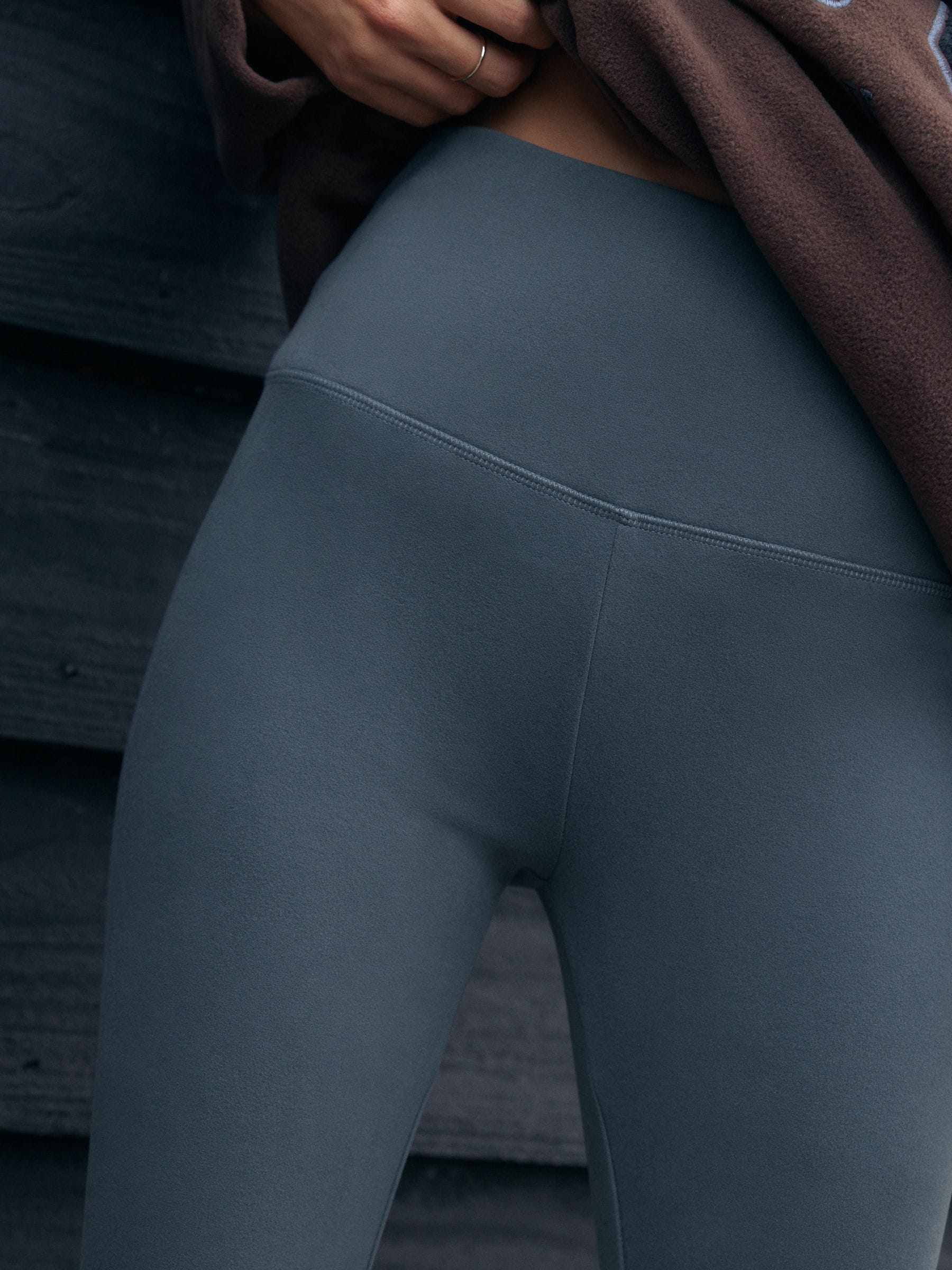 Studio Cosy Fleece Leggings - Blue - Regular - Location Worn